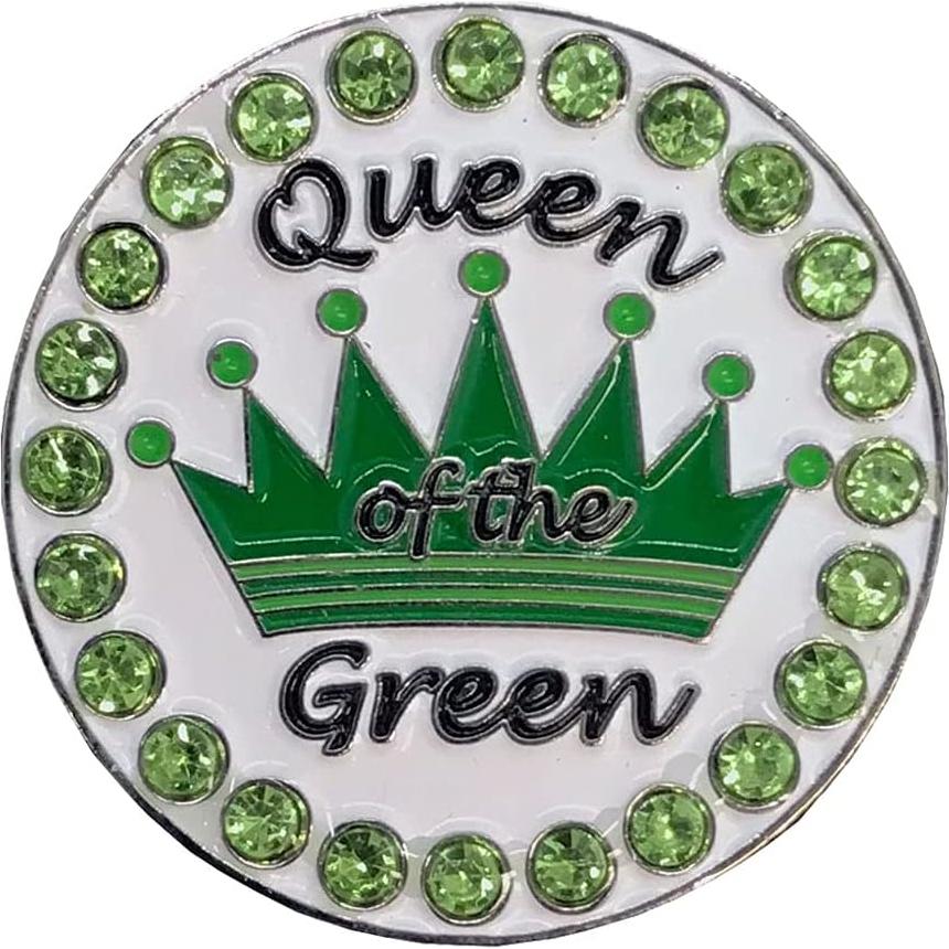 Marcador de Pelota de Golf Giggle Golf Verde Reina del Green