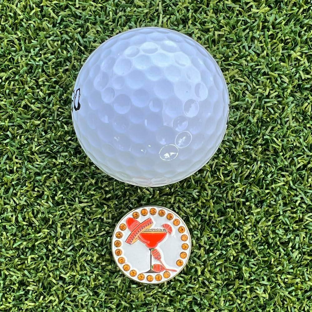 Marcador de Pelota de Golf Giggle Golf Mango Margarita - Magnético