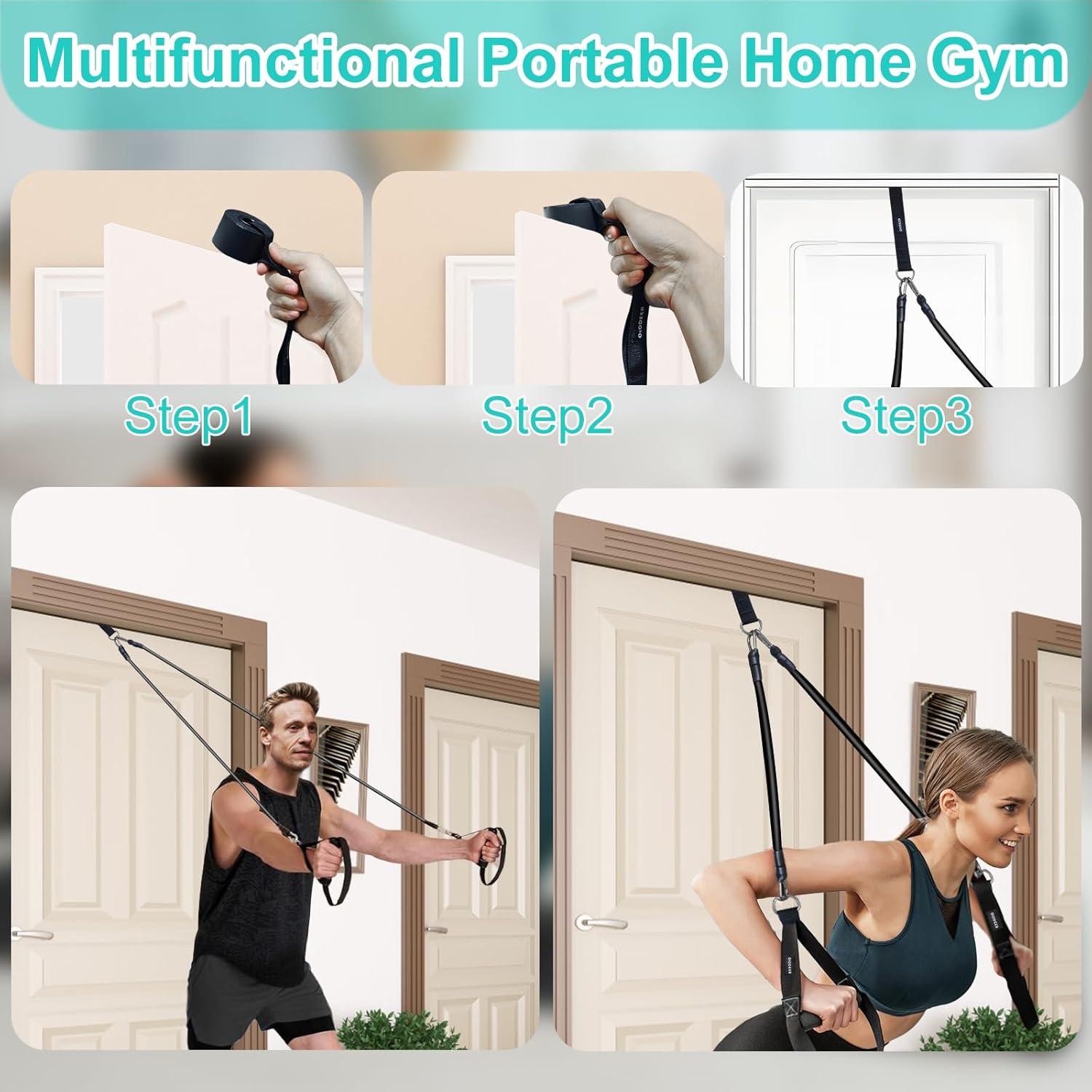 Kit de Barra de Pilates Olodeer con Bandas de Resistencia