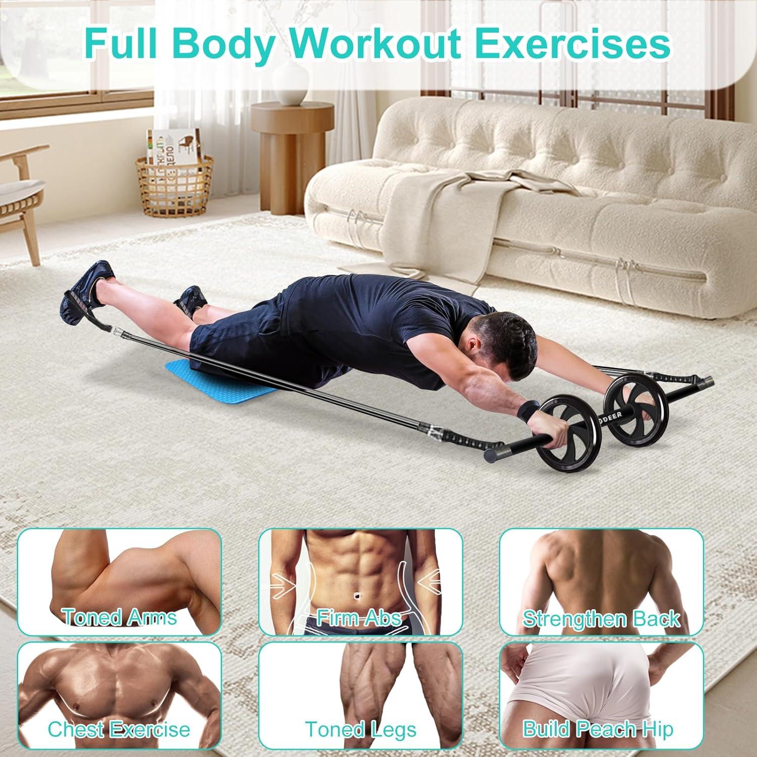 Kit de Barra de Pilates Olodeer con Bandas de Resistencia