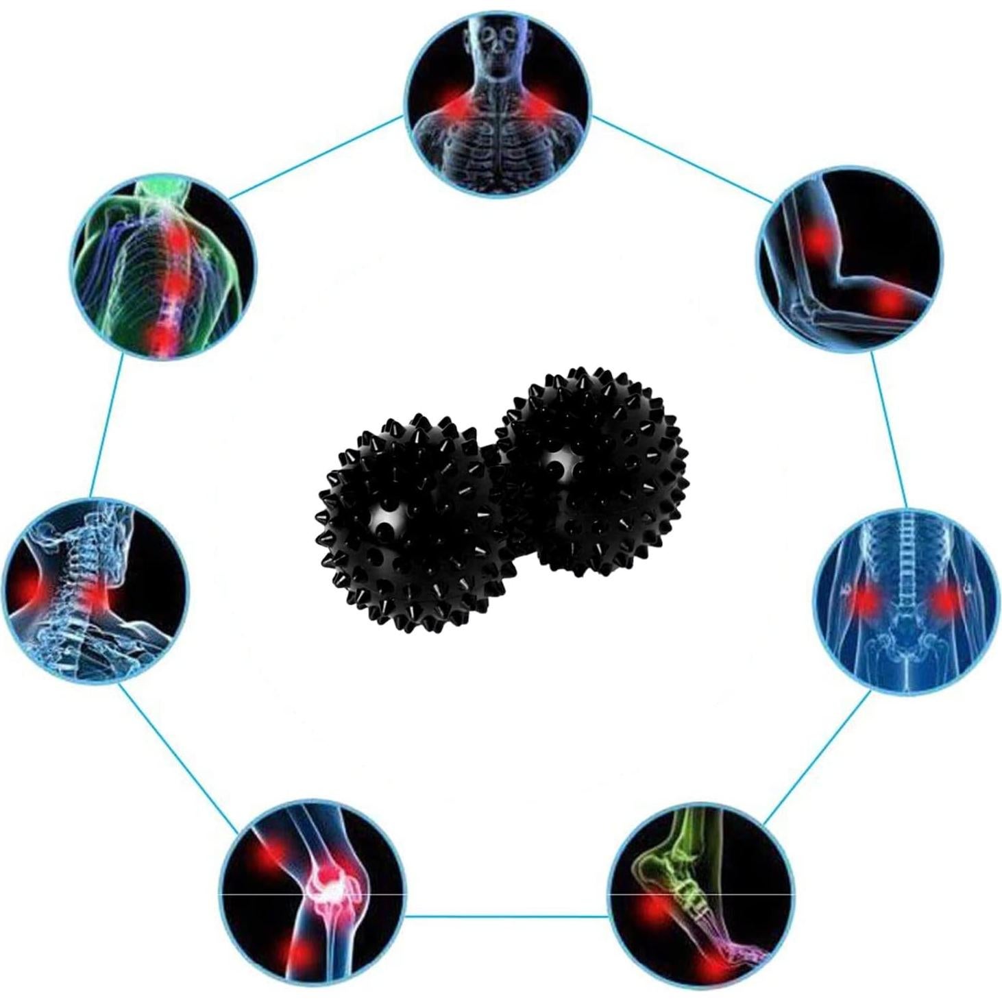 Cojín Inestable Nvzi 34cm con Pelota de Masaje y Bomba