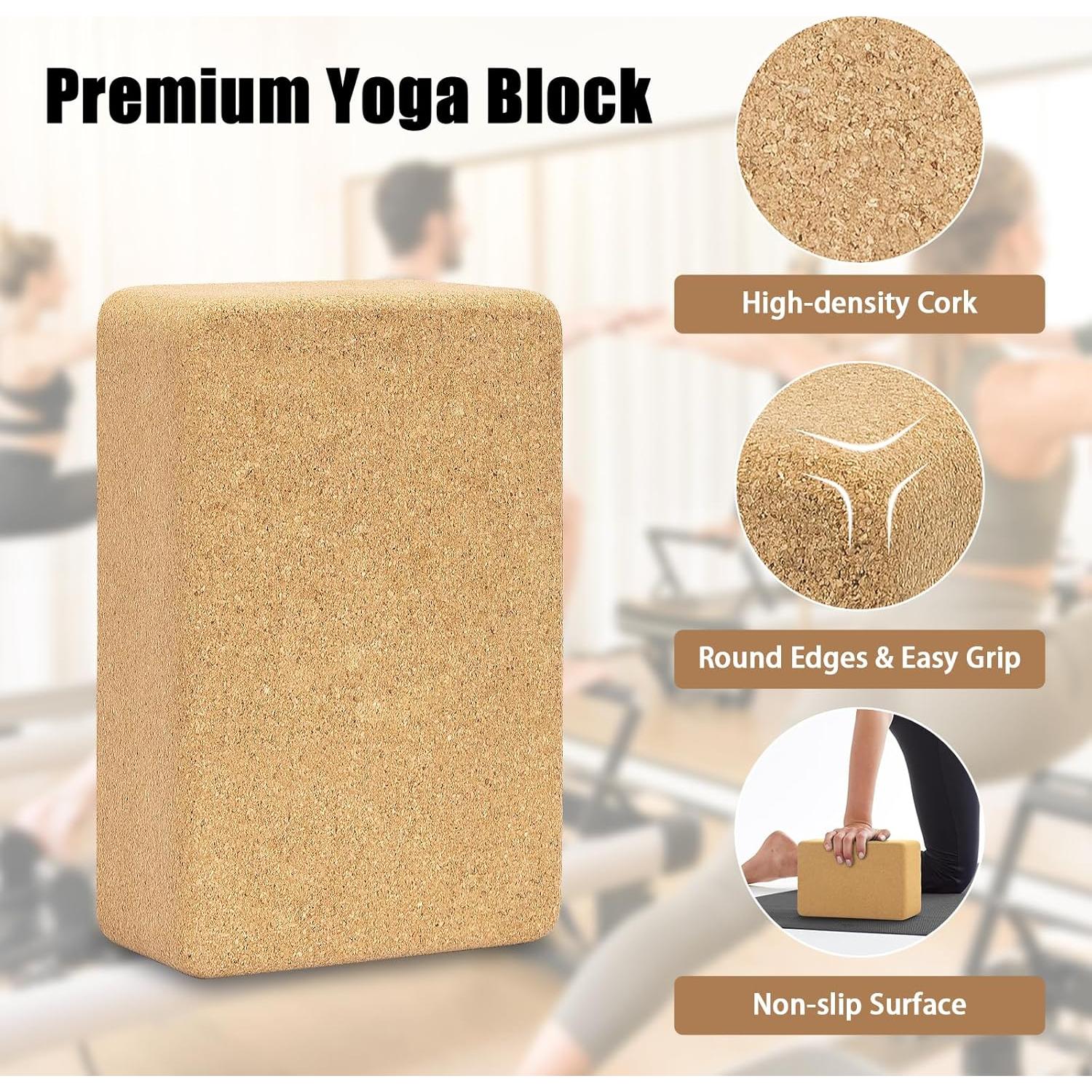 Bloque de Yoga de Corcho Hatha 22.86x15.24x7.62cm Ecológico