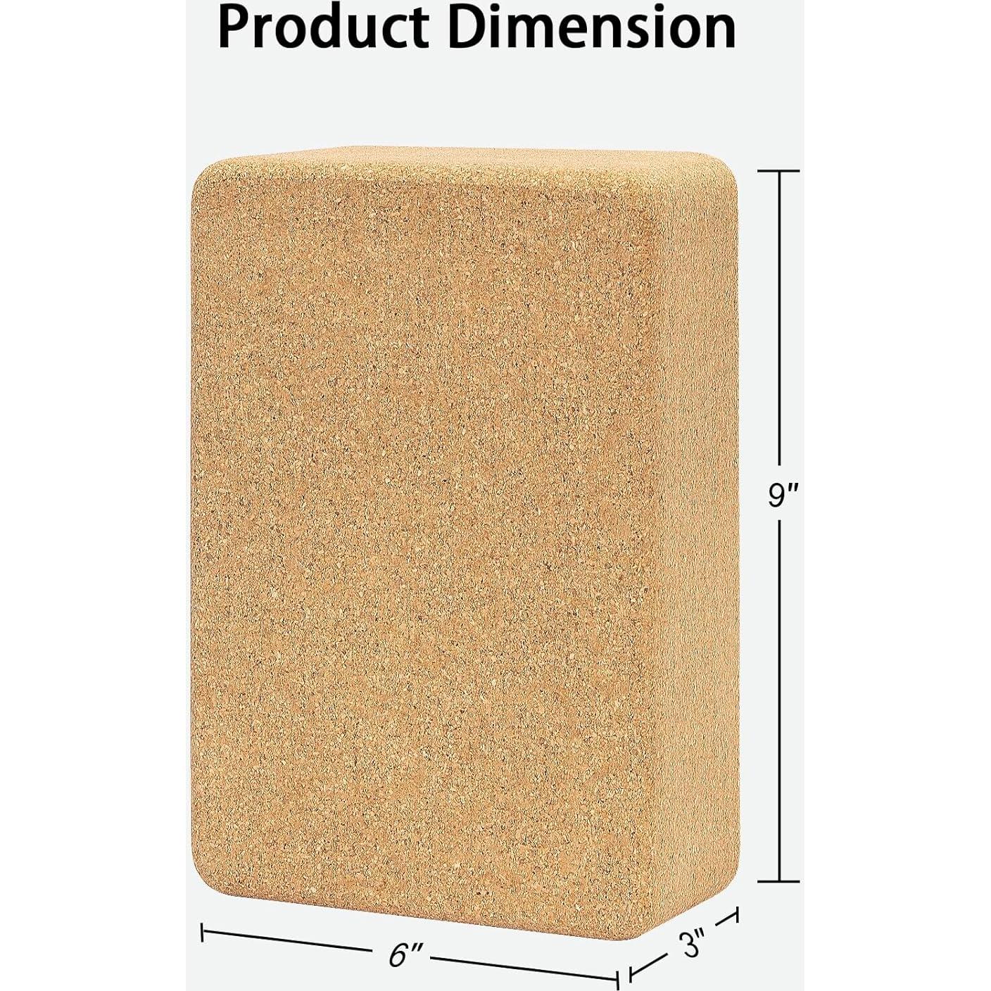Bloque de Yoga de Corcho Hatha 22.86x15.24x7.62cm Ecológico