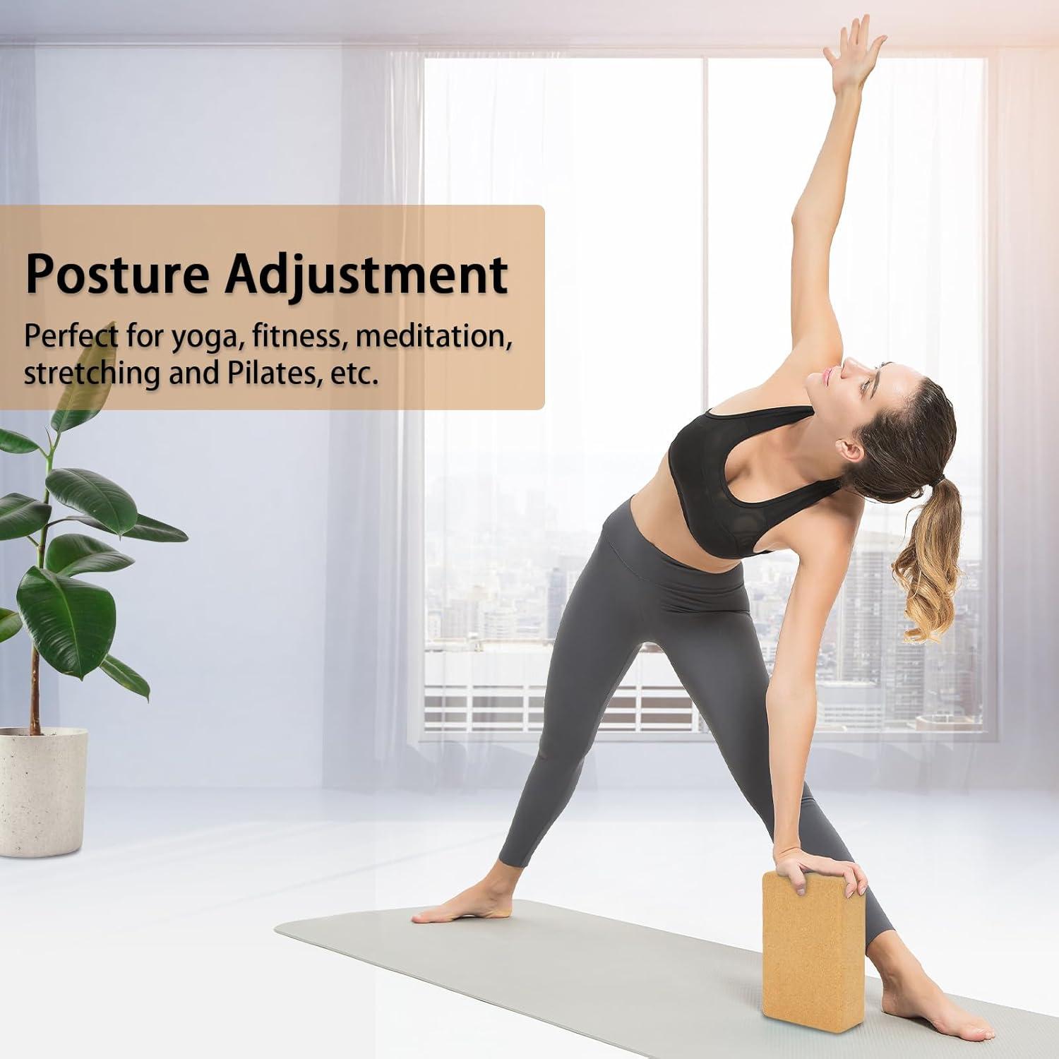 Bloque de Yoga de Corcho Hatha 22.86x15.24x7.62cm Ecológico