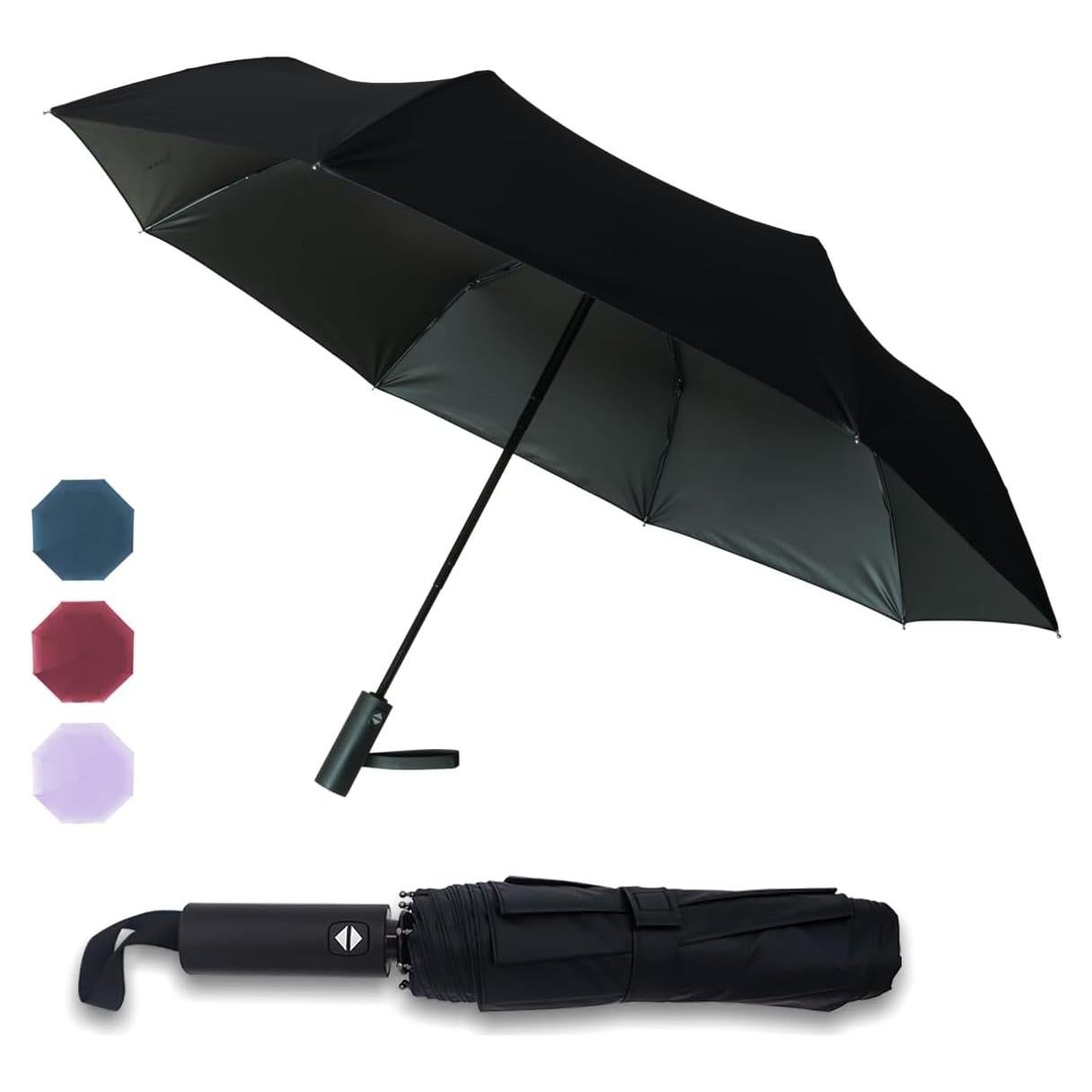 Paraguas Automático Pumi-geous Compacto UV 50+ Negro
