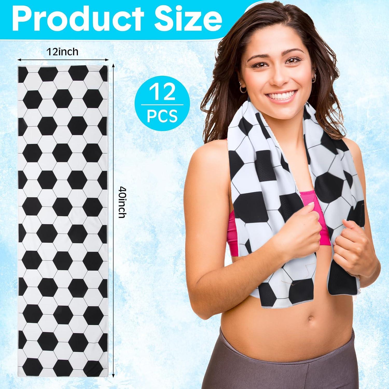 12 Toallas Enfriadoras FuWeave 30x100 cm Microfibra Fútbol