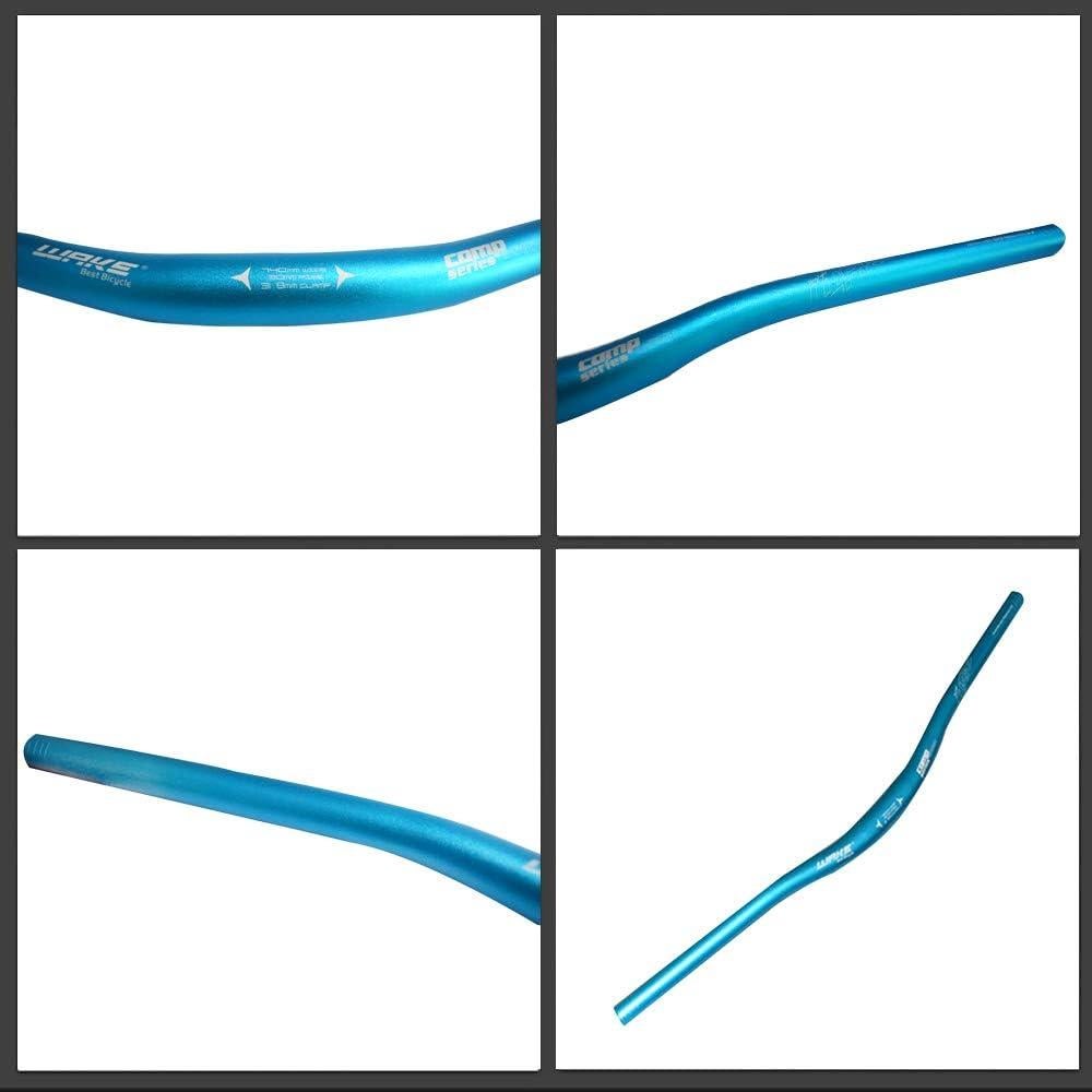 Manillar Elevado MTB Wake 720mm Aluminio Azul Ergonomico