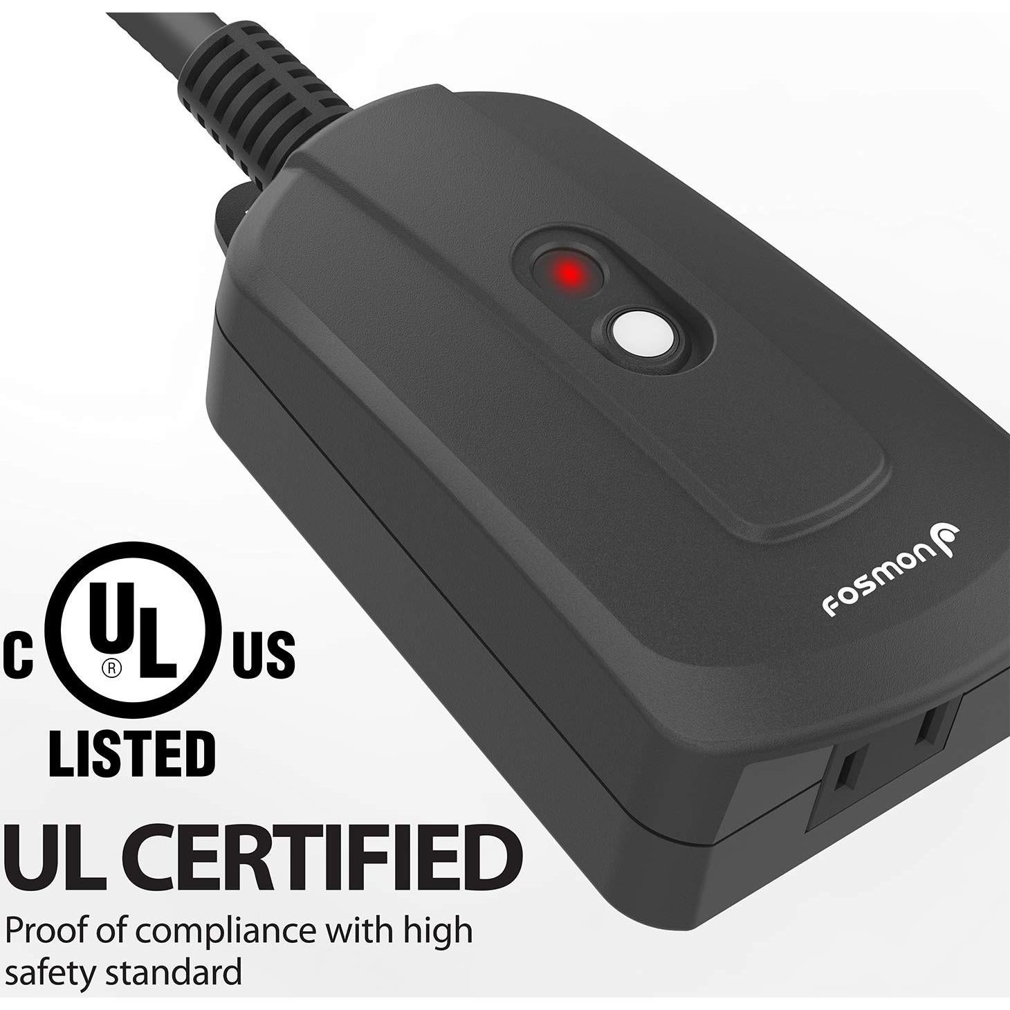 Enchufe Control Remoto Inalámbrico Fosmon 3 Salidas 30m