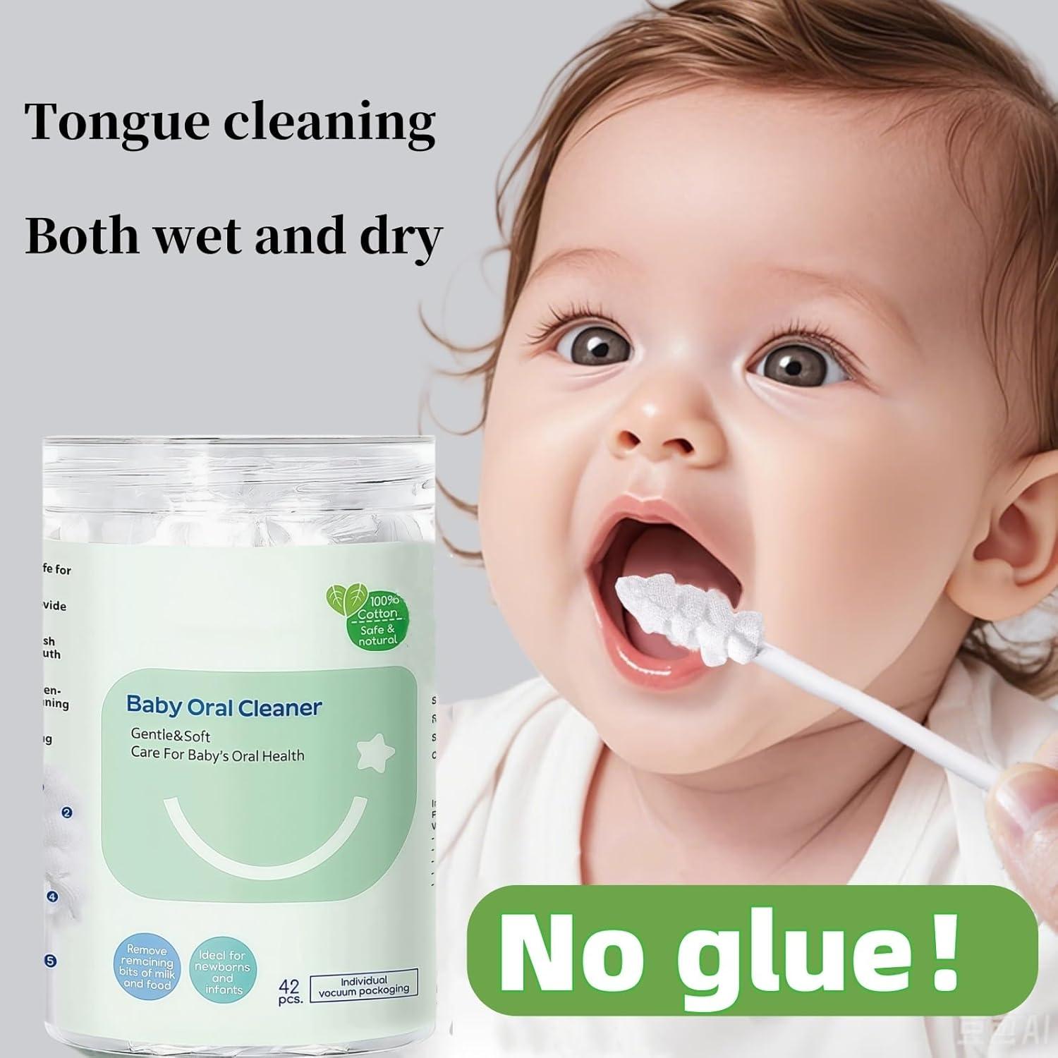 Cepillo de Dientes para Bebés Hranio 42 Piezas Algodón Higiénico