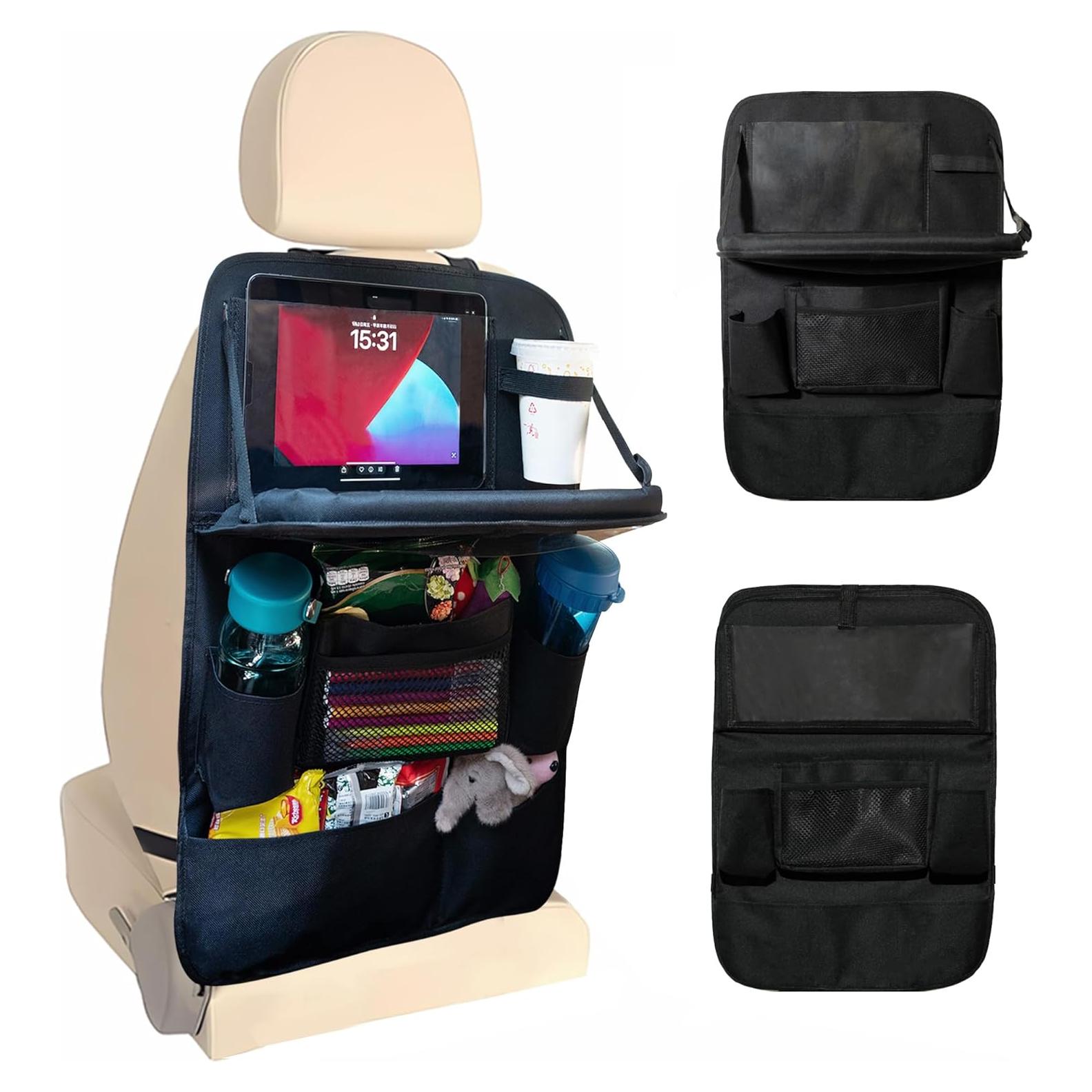 Organizador de Asiento Trasero de Coche Haoxiang, 9 Bolsillos, Negro