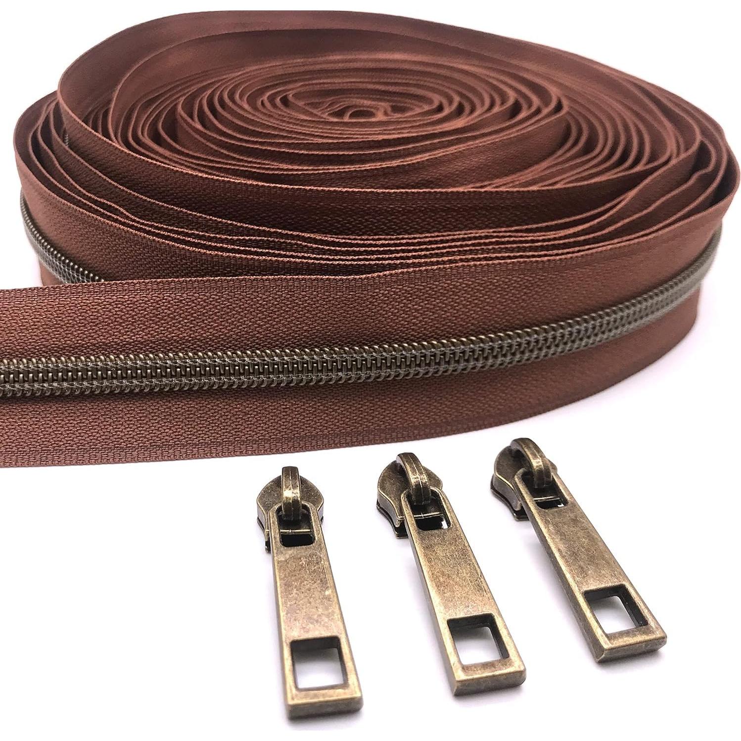 Tiradores de Cremallera KOTAIFA #5 Bronce Antiguo 30 Piezas