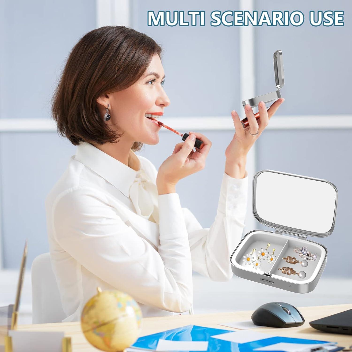 Caja de Pastillas Portátil Hion 2 Compartimentos Flor de Almendro