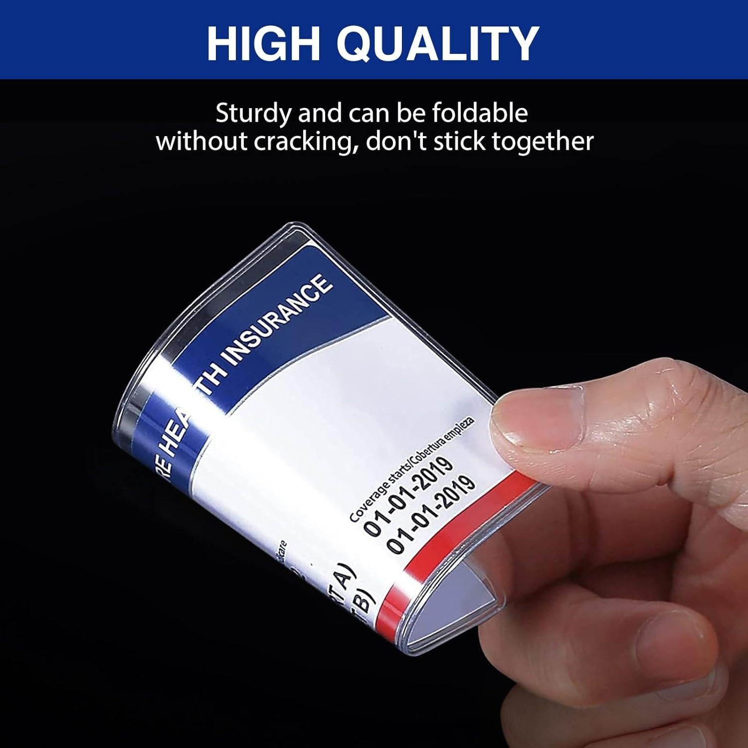 Protector de Tarjeta Medicare Fabmaker - Paquete de 6 Fundas 12 Mil