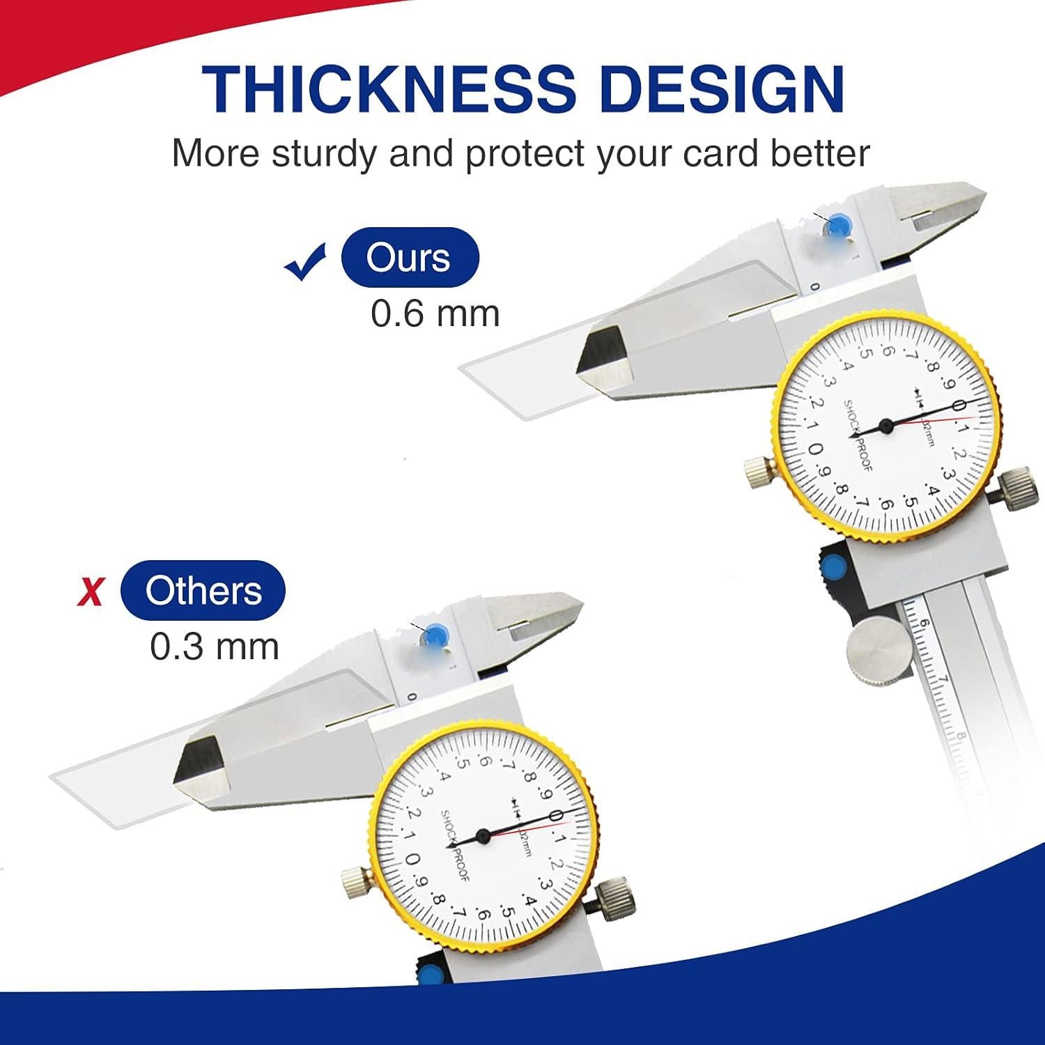 Protector de Tarjeta Medicare Fabmaker - Paquete de 6 Fundas 12 Mil