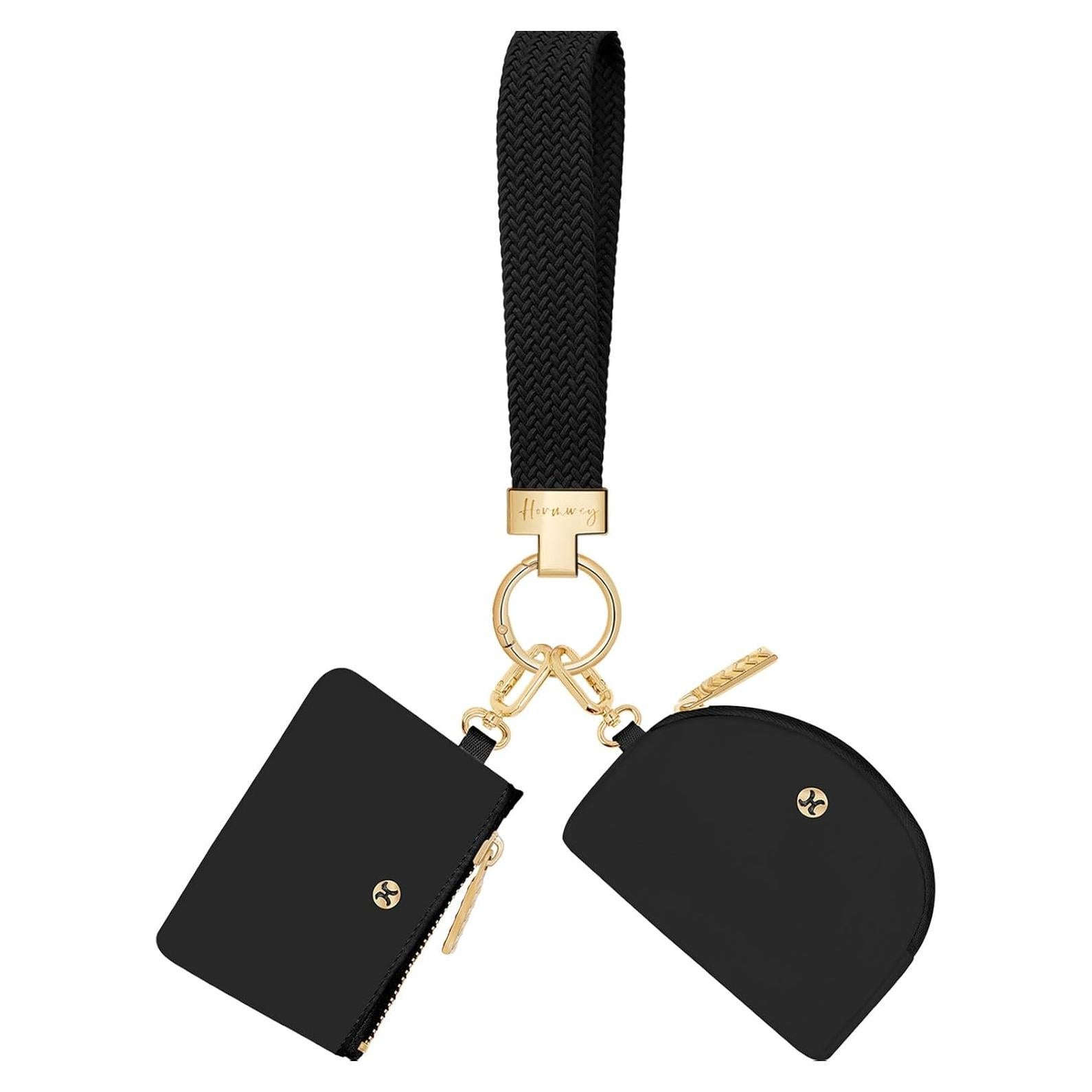 Monedero de muñeca Hovmwey con llavero y doble bolsa desmontable