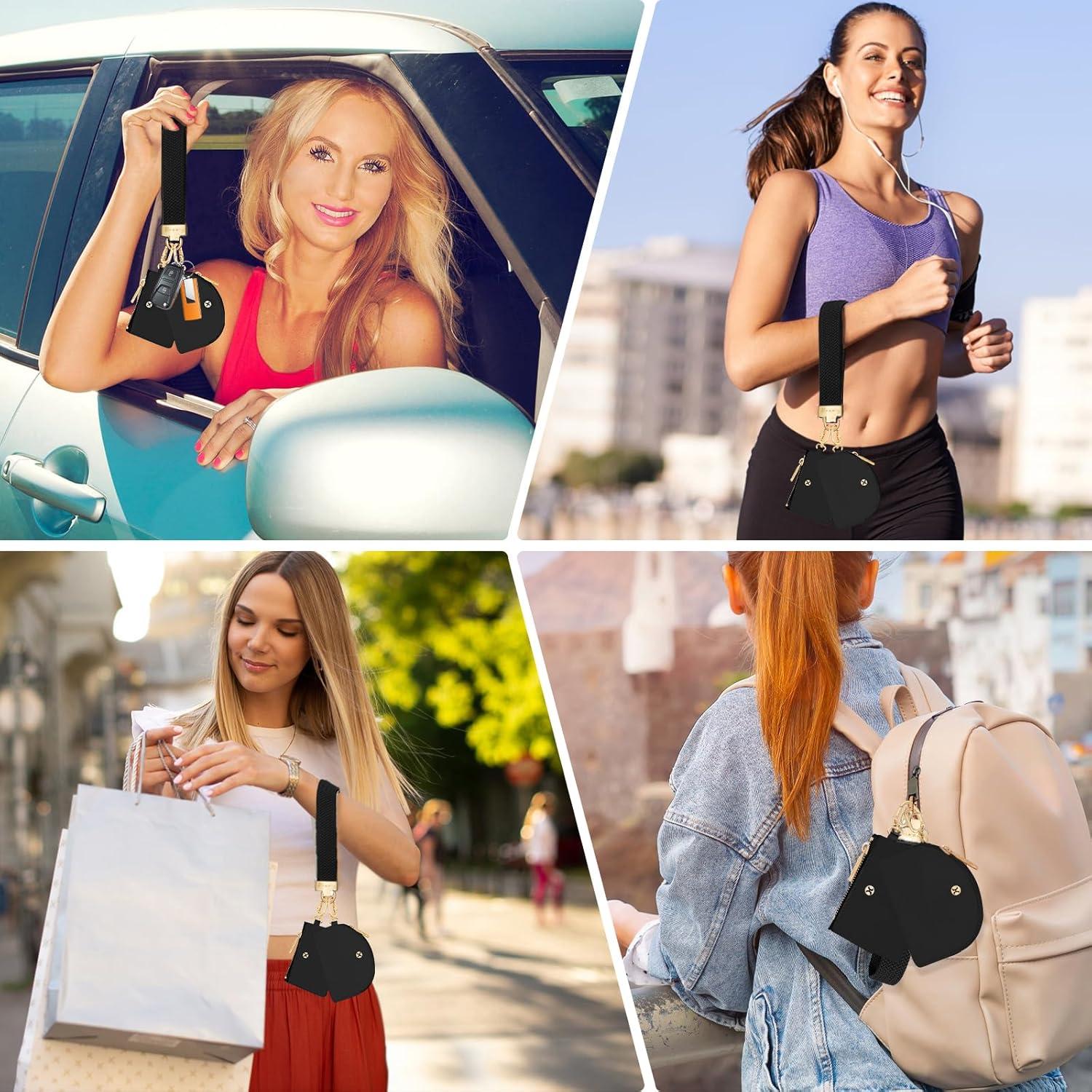 Monedero de muñeca Hovmwey con llavero y doble bolsa desmontable