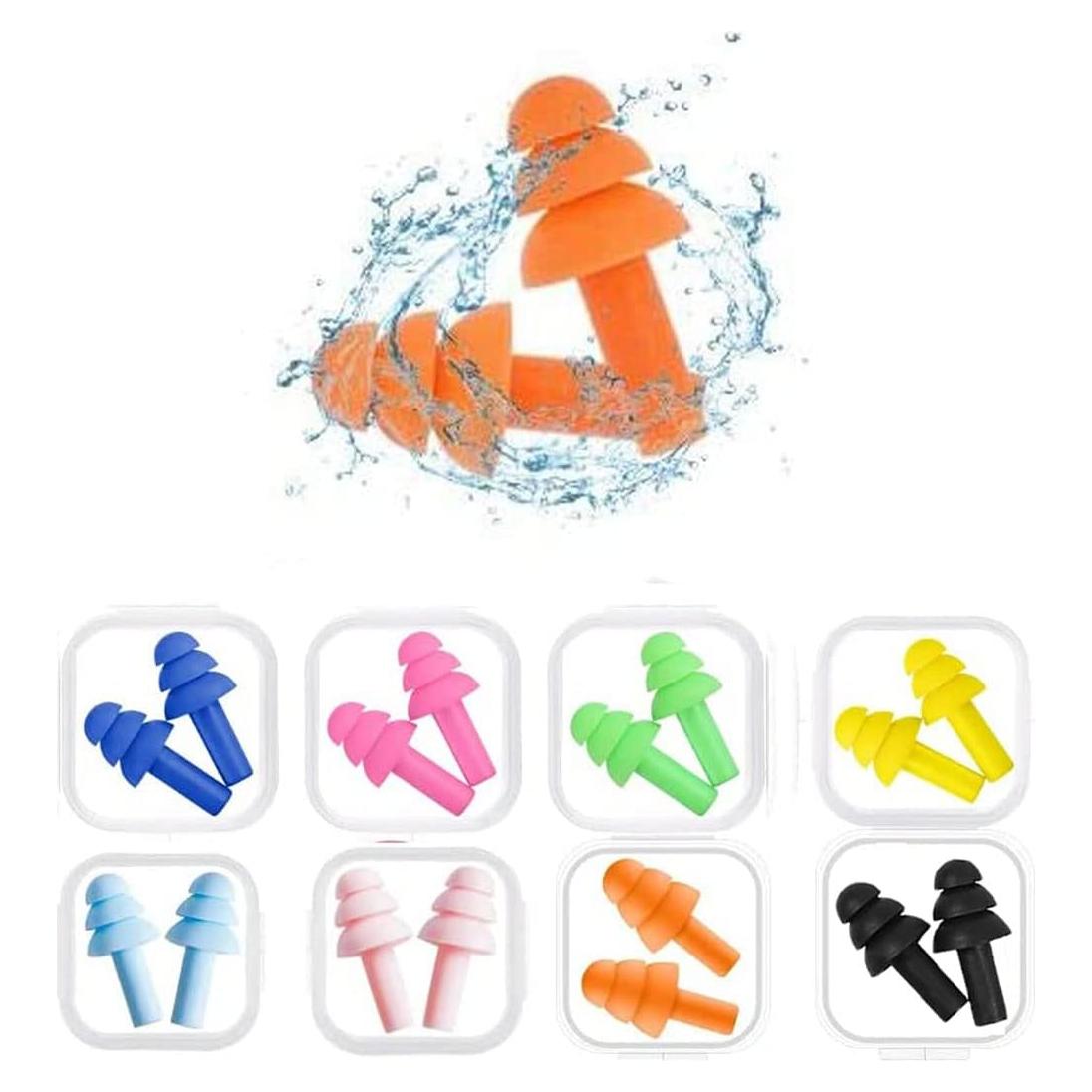 Tapones para oídos Noinkoti g-5, 8 pares, silicona, cancelación ruido