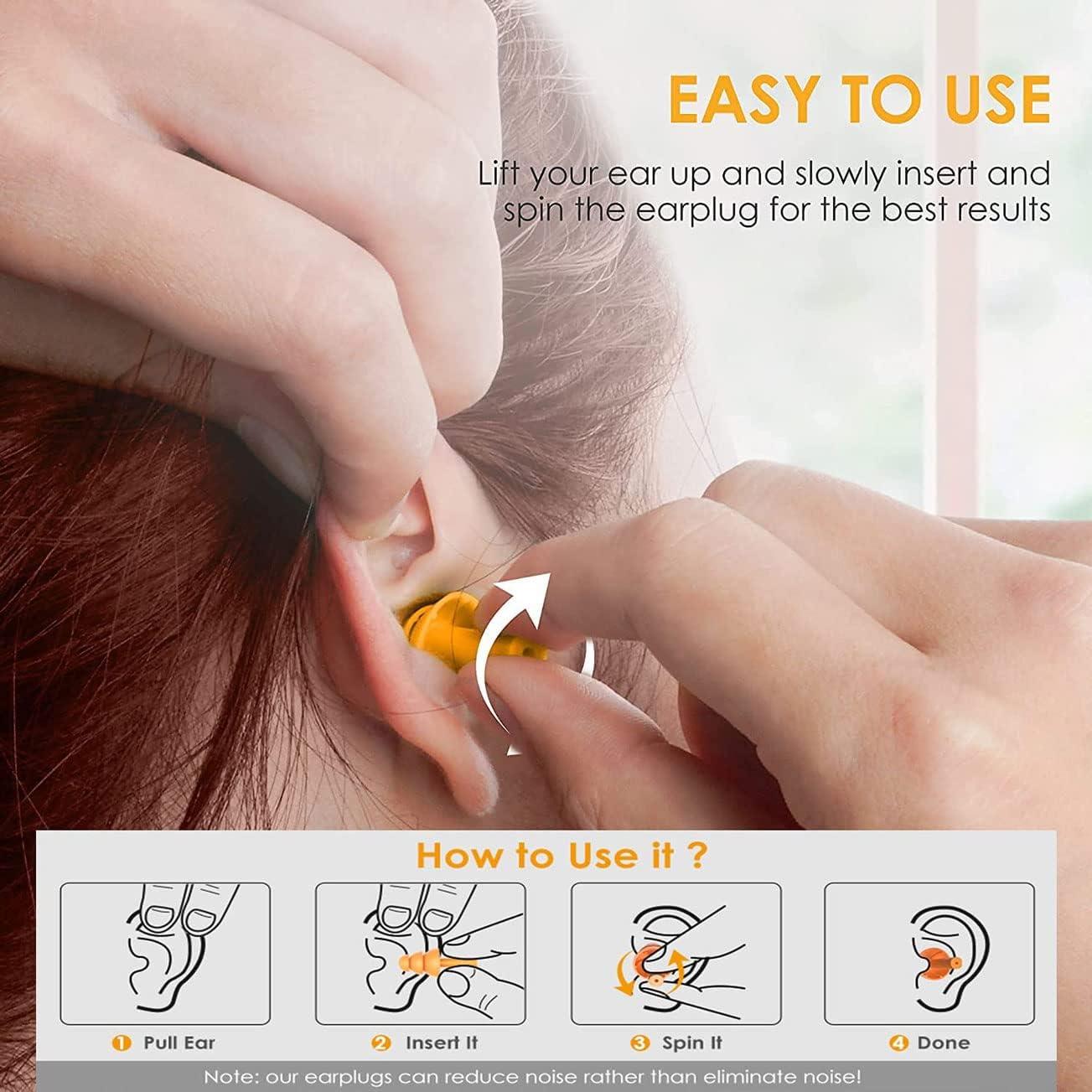 Tapones para oídos Noinkoti g-5, 8 pares, silicona, cancelación ruido