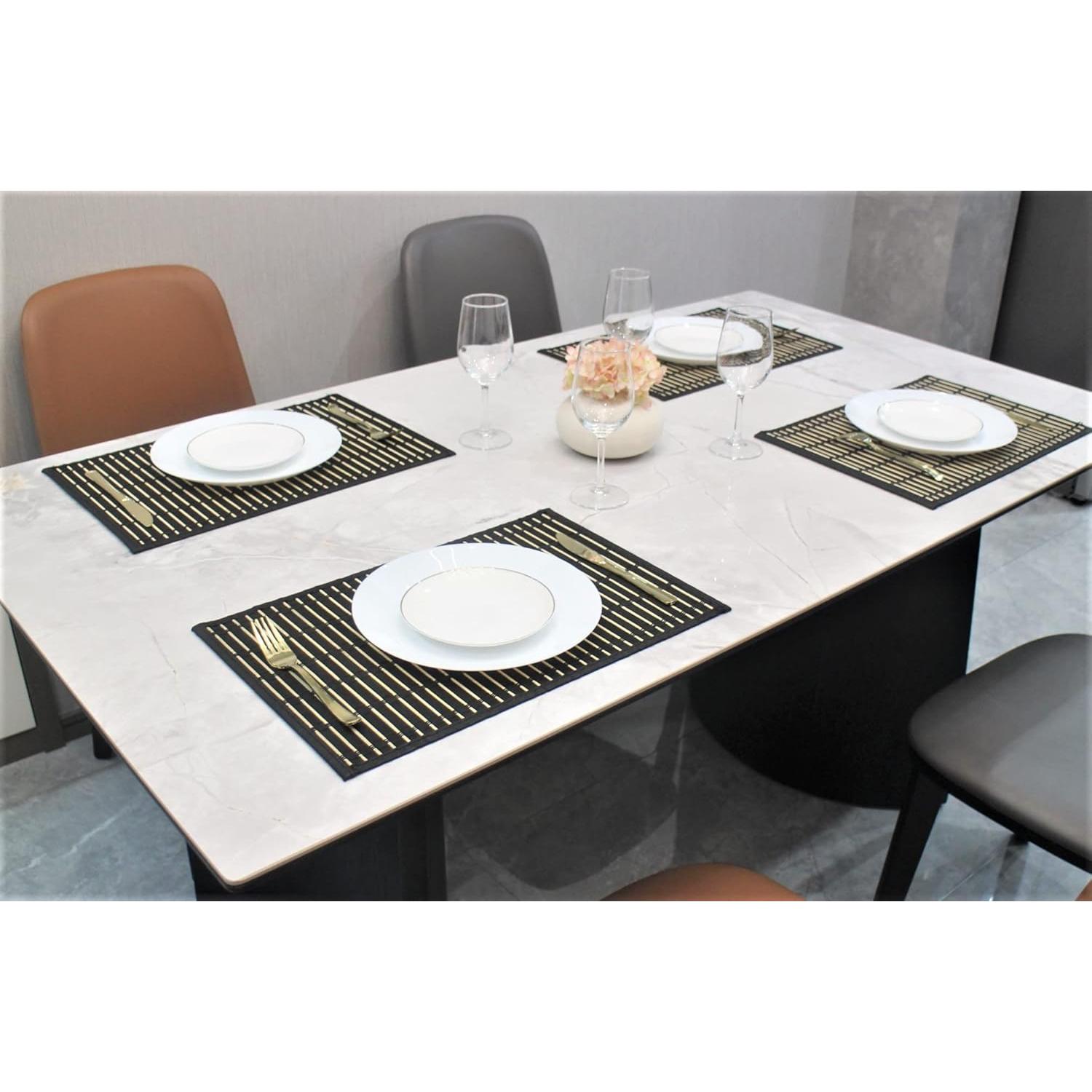 Juego de 8 Manteles de Bambú ANDSTAR 45x30cm Antideslizantes