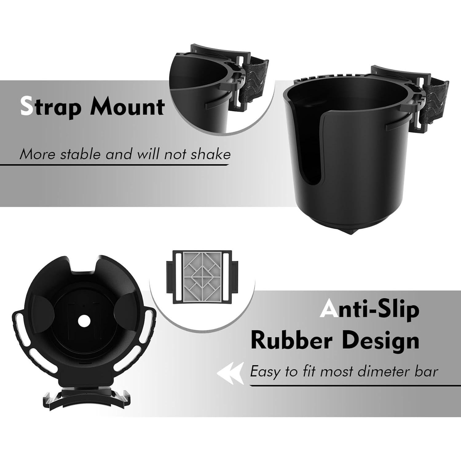 Soporte para Tazas EDSRDUX Ajustable Negro Mediano