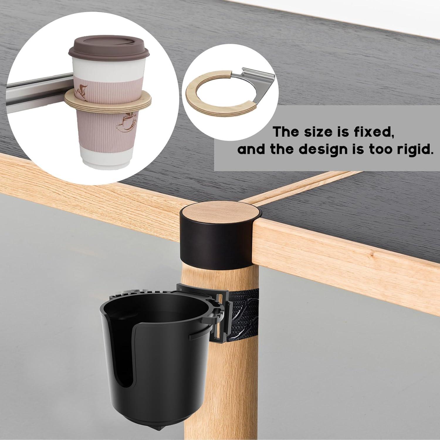 Soporte para Tazas EDSRDUX Ajustable Negro Mediano