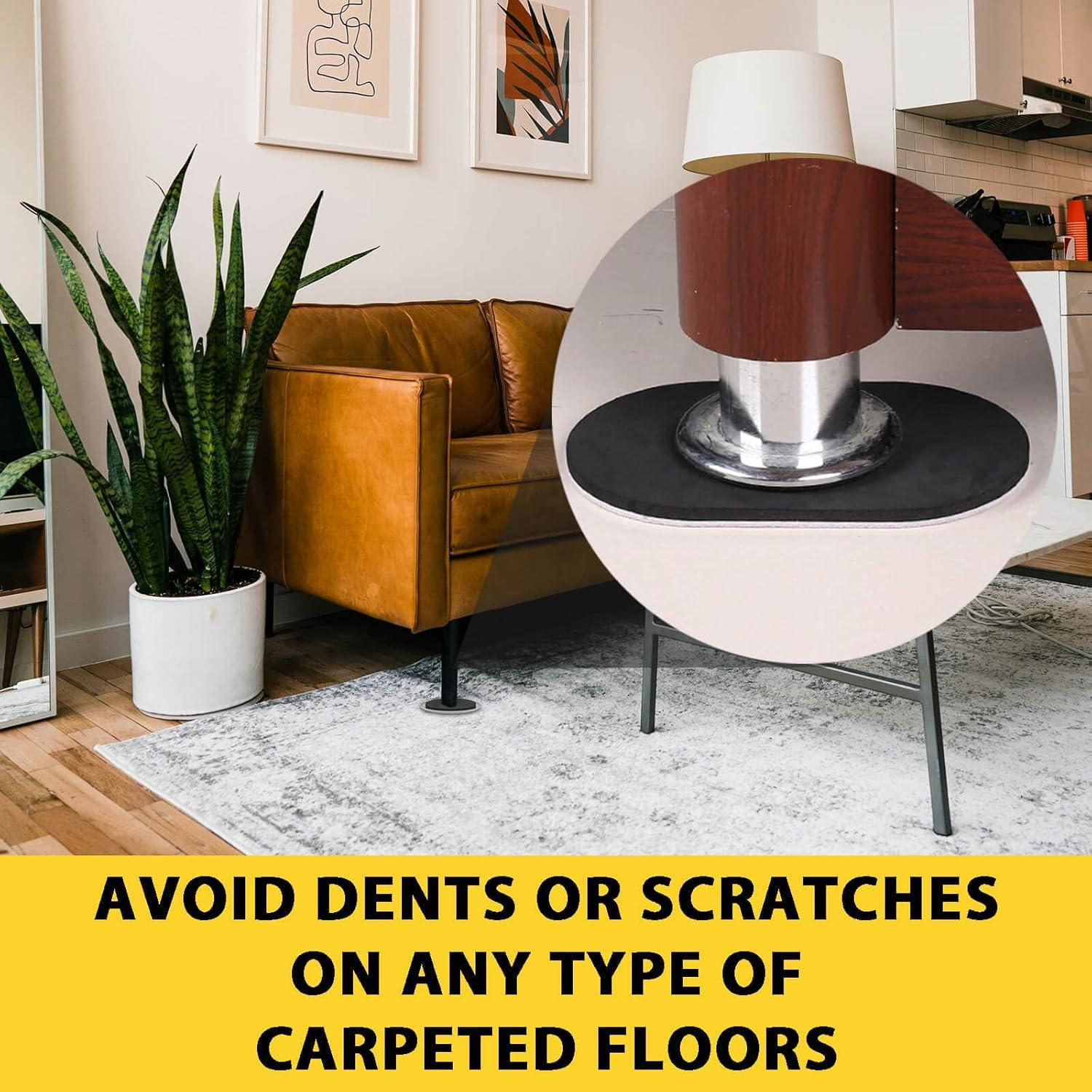 Deslizadores de Muebles Vanteen 8 Piezas 24.1 cm Beige