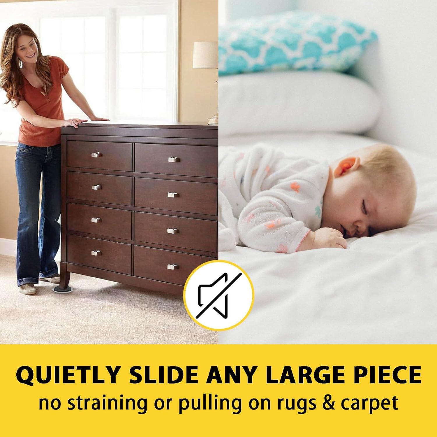 Deslizadores de Muebles Vanteen 8 Piezas 24.1 cm Beige