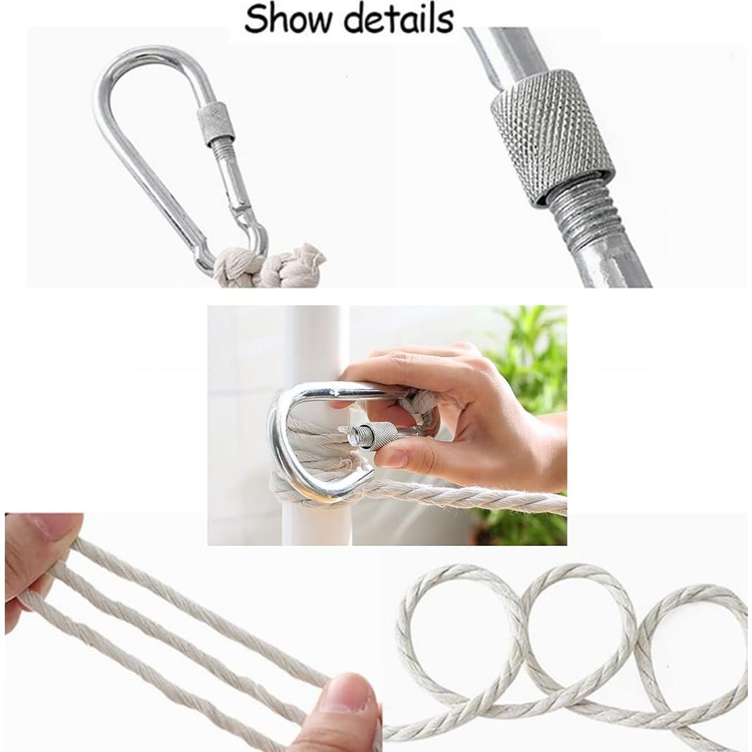 Línea de Ropa Portátil K Y KANGYUN 15m Algodón Blanco