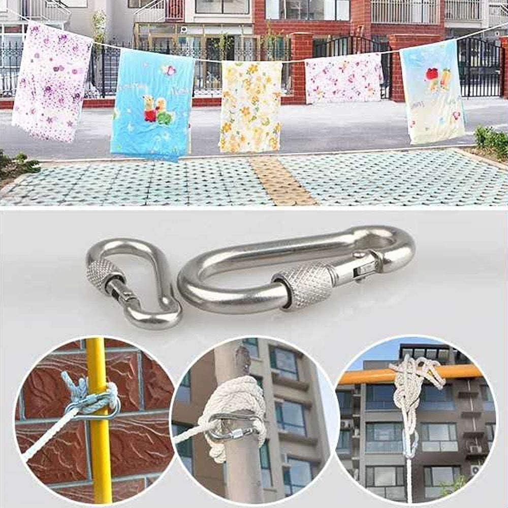 Línea de Ropa Portátil K Y KANGYUN 15m Algodón Blanco