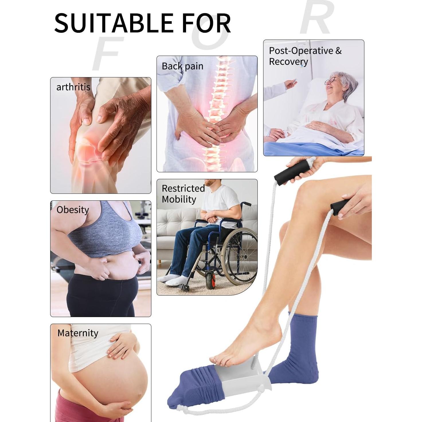 Kit de Ayuda para Poner Calcetines MarginZen - 2 Unidades