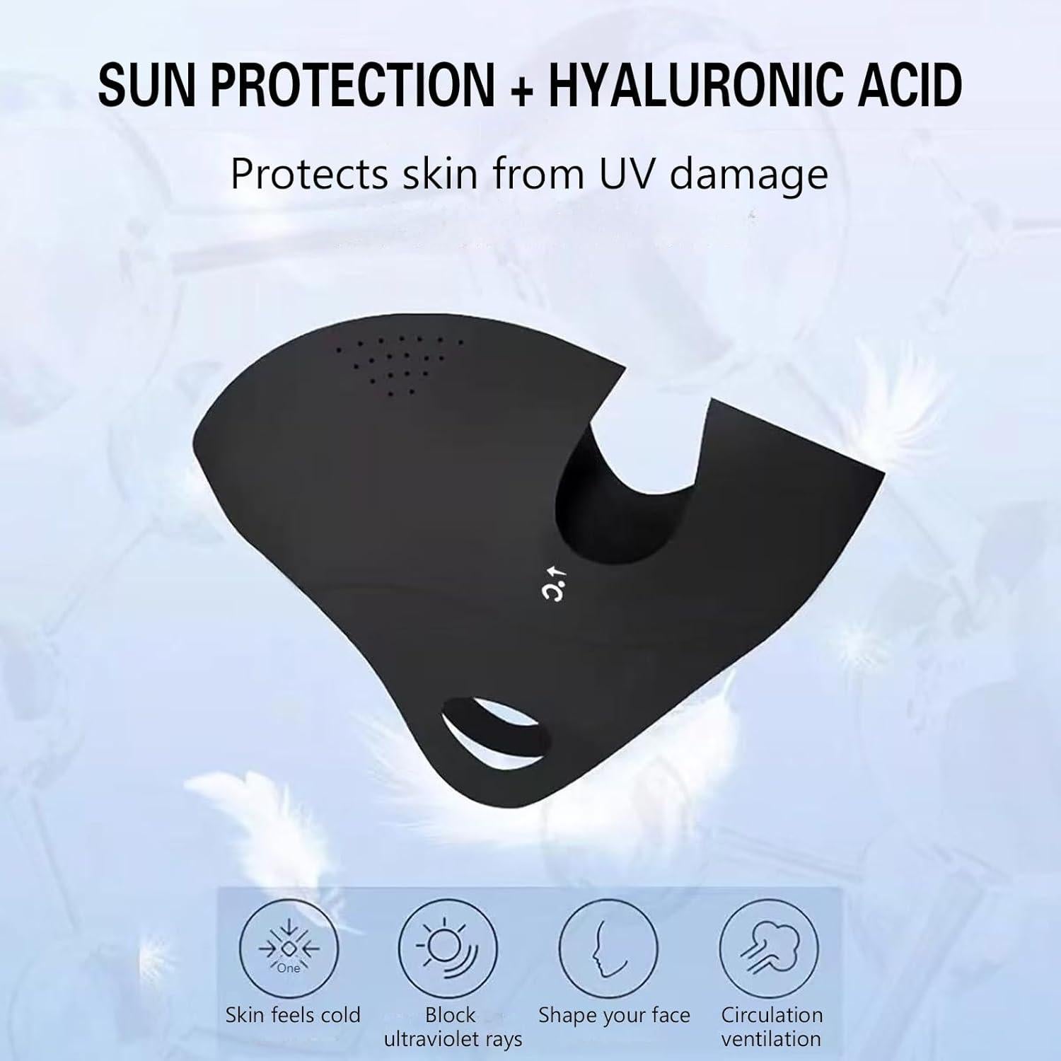 Máscara Solar de Cara Completa Vanolu UPF 50+ Transpirable