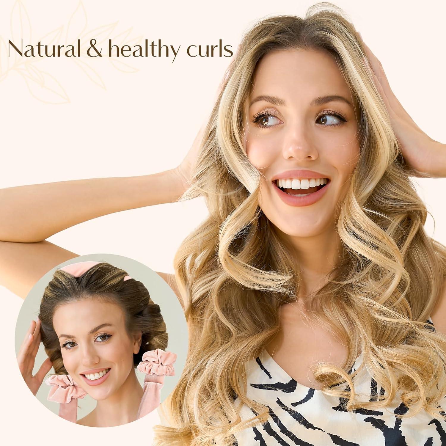 Rizador de Cabello Sin Calor Yanibest con Scrunchies y Clip