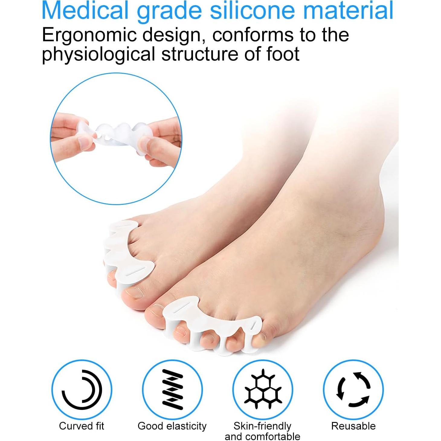 Separadores de Dedos para Juanetes Samaya Home - Silicona S