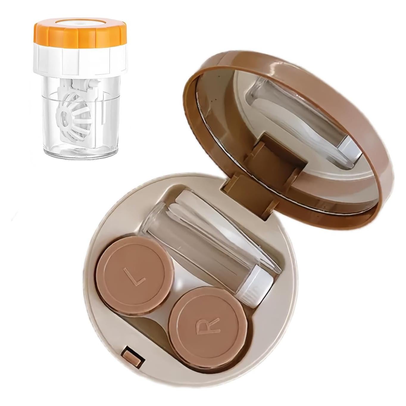 Estuche para Lentes de Contacto YKuzLx con Lavadora y Espejo