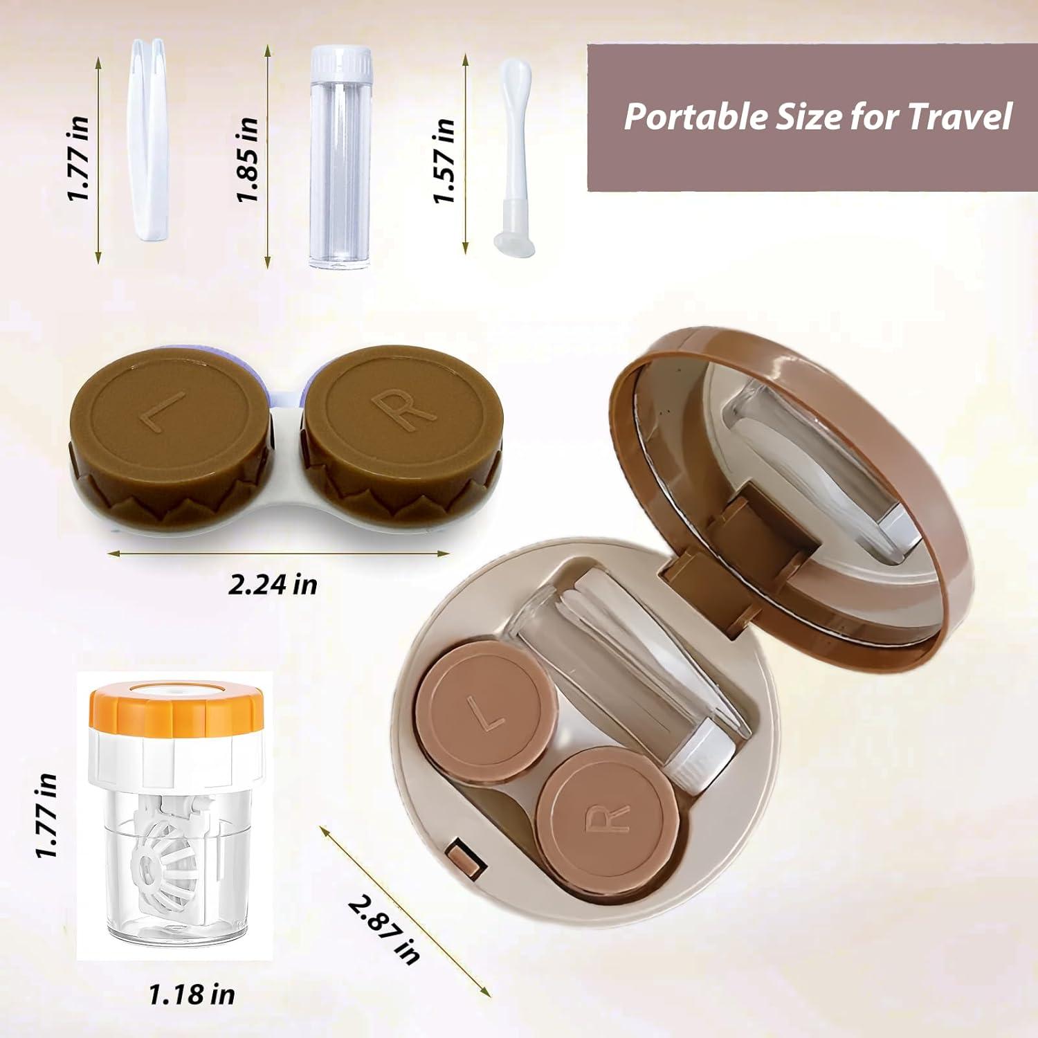 Estuche para Lentes de Contacto YKuzLx con Lavadora y Espejo