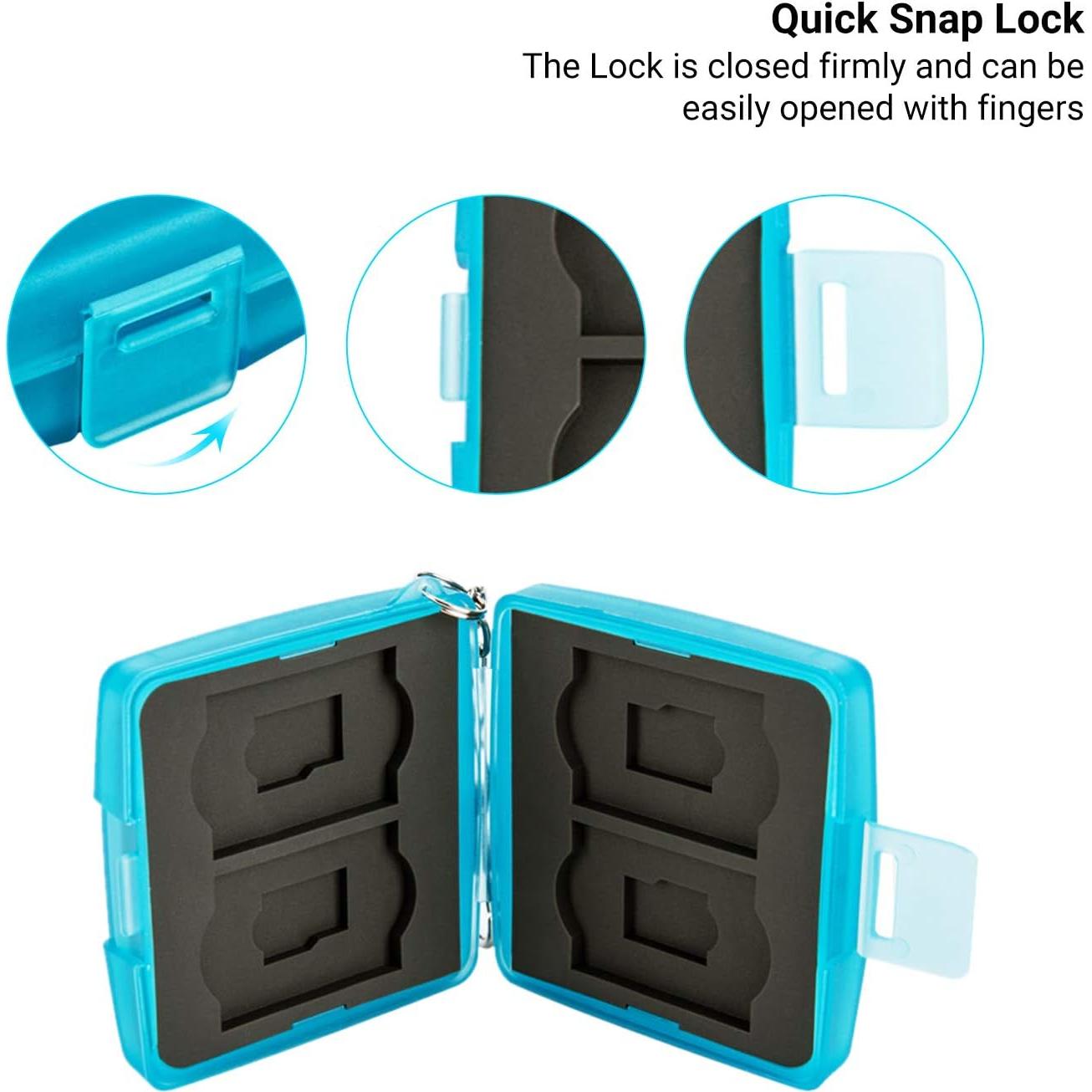 Estuche para Tarjetas de Memoria Jinjiacheng MC-11B Azul 8 Ranuras