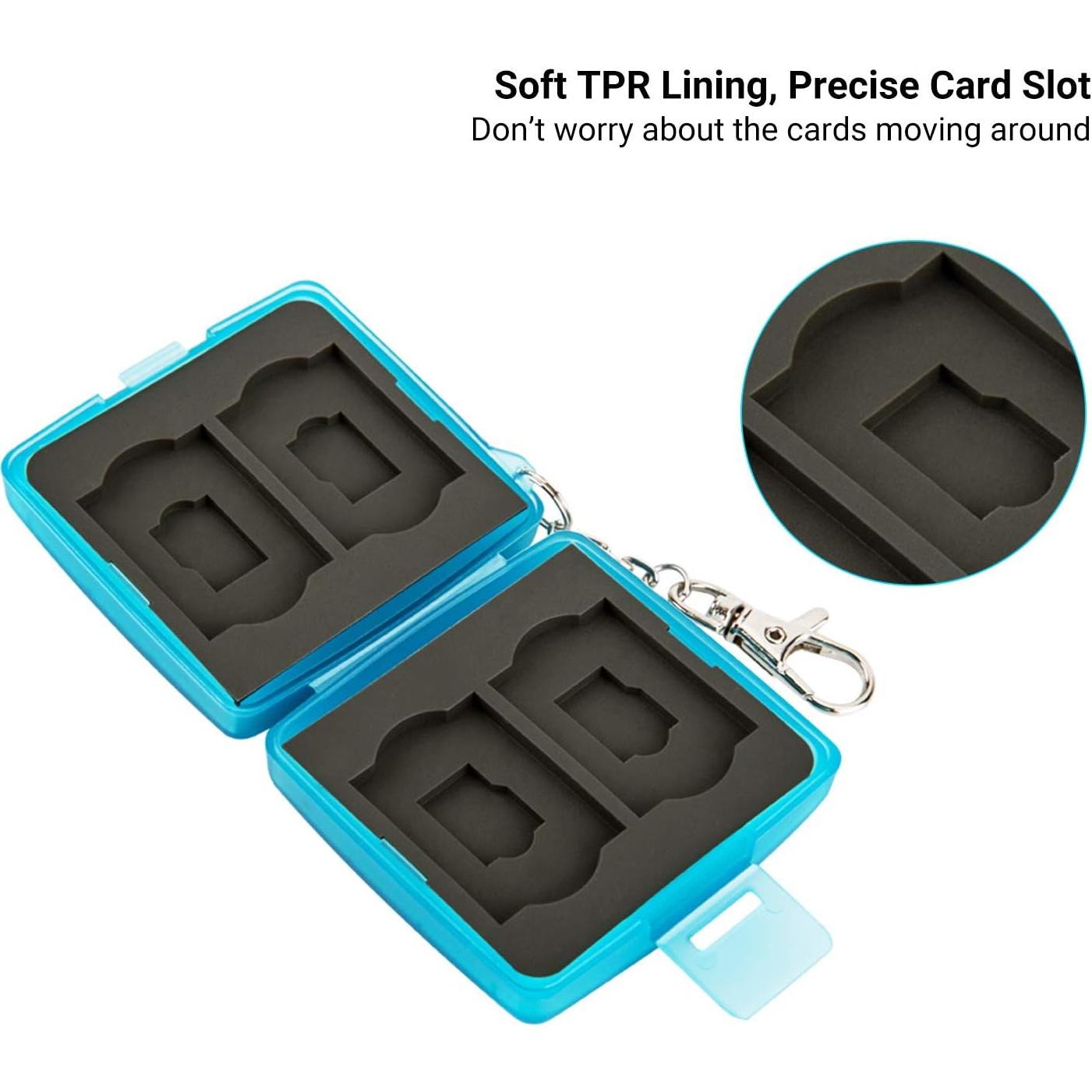 Estuche para Tarjetas de Memoria Jinjiacheng MC-11B Azul 8 Ranuras