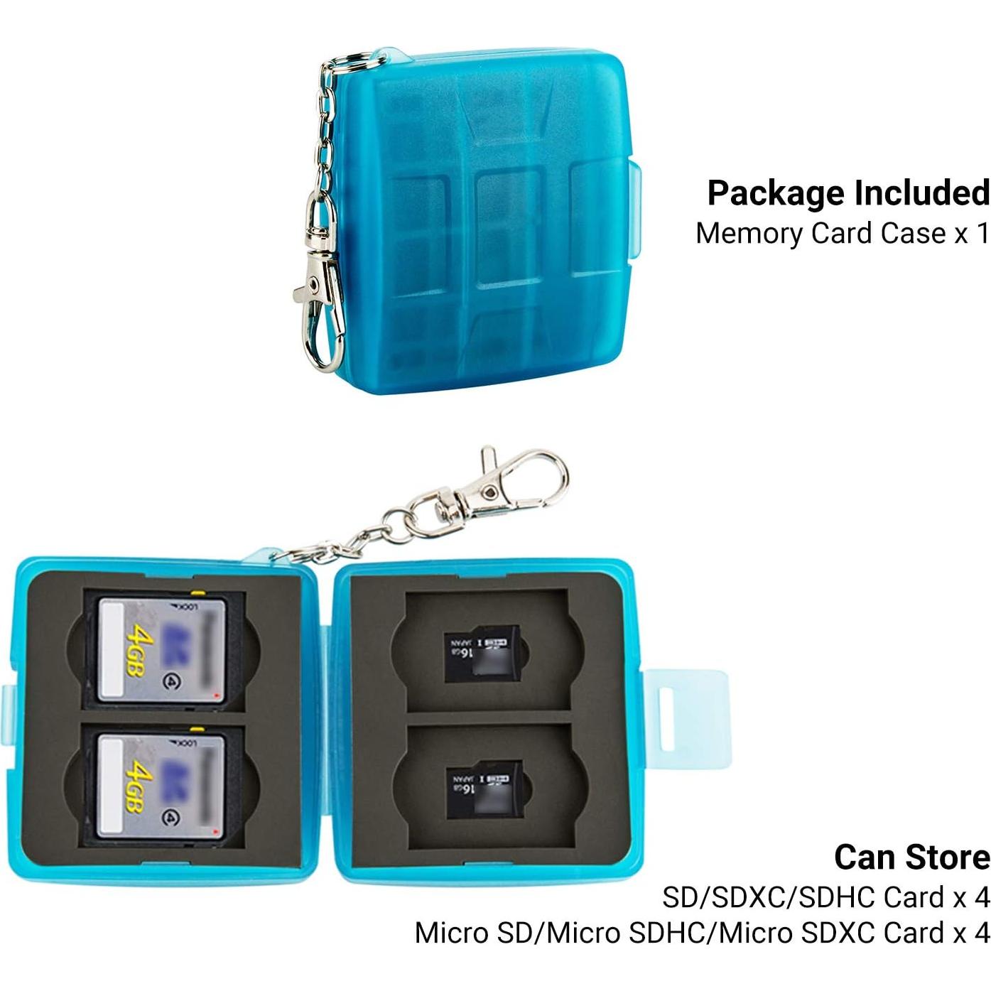 Estuche para Tarjetas de Memoria Jinjiacheng MC-11B Azul 8 Ranuras