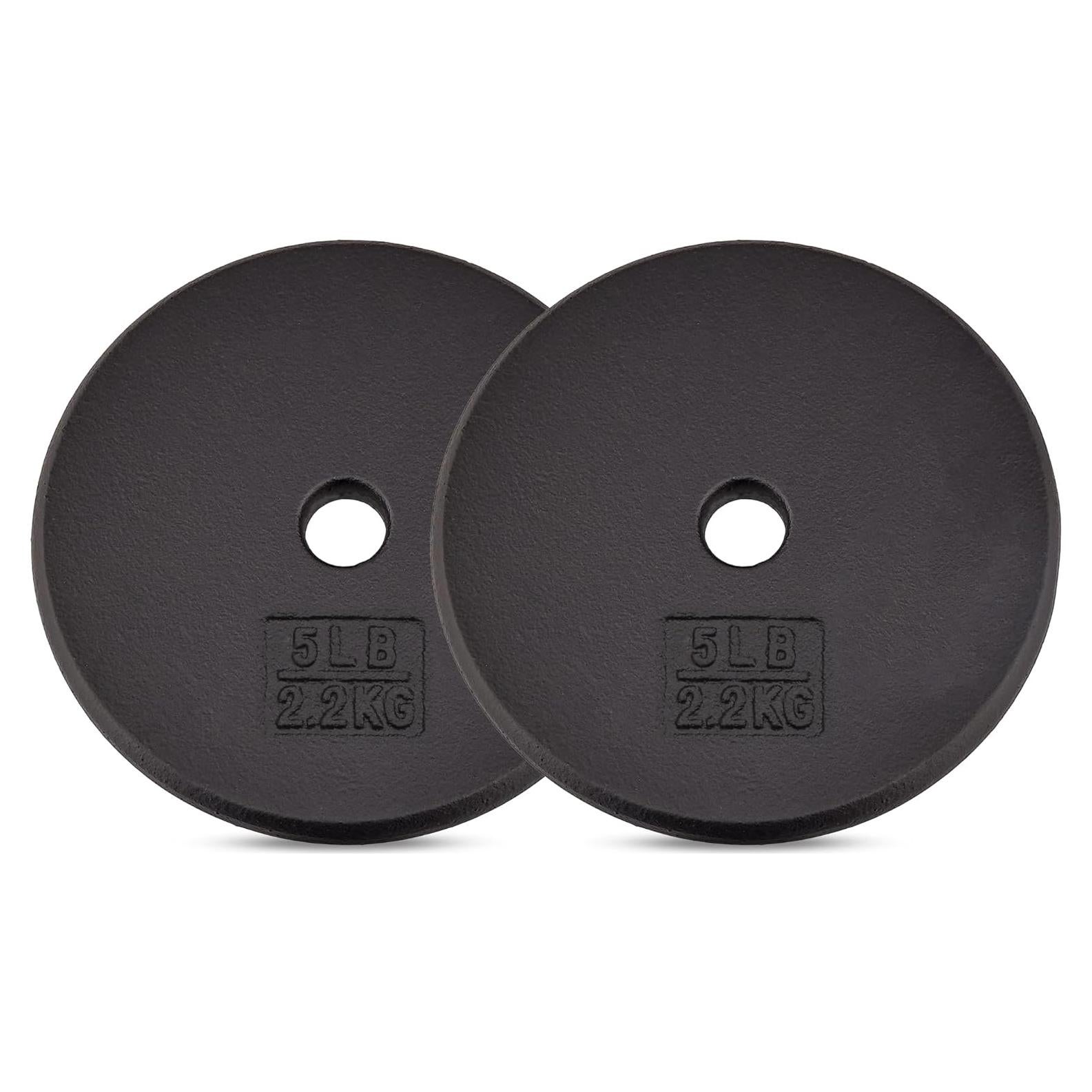 Placas de Peso de Hierro Fundido Yes4All 2x2.27kg 1"