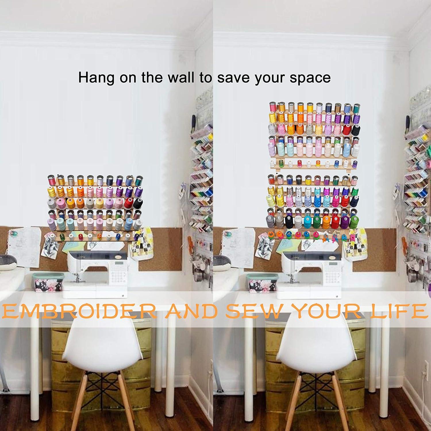 Soporte de Hilo de Madera 2x60 Carretes Nuevo Brothread