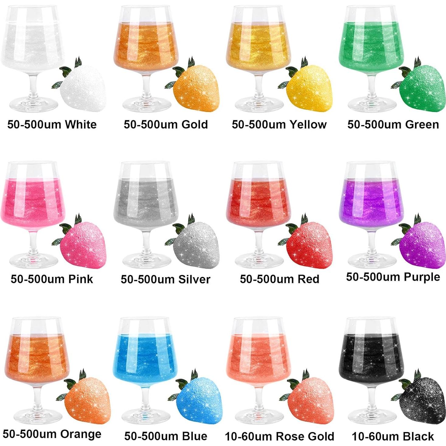 Brillo Comestible para Bebidas ERCorArt - 12 Colores 4g