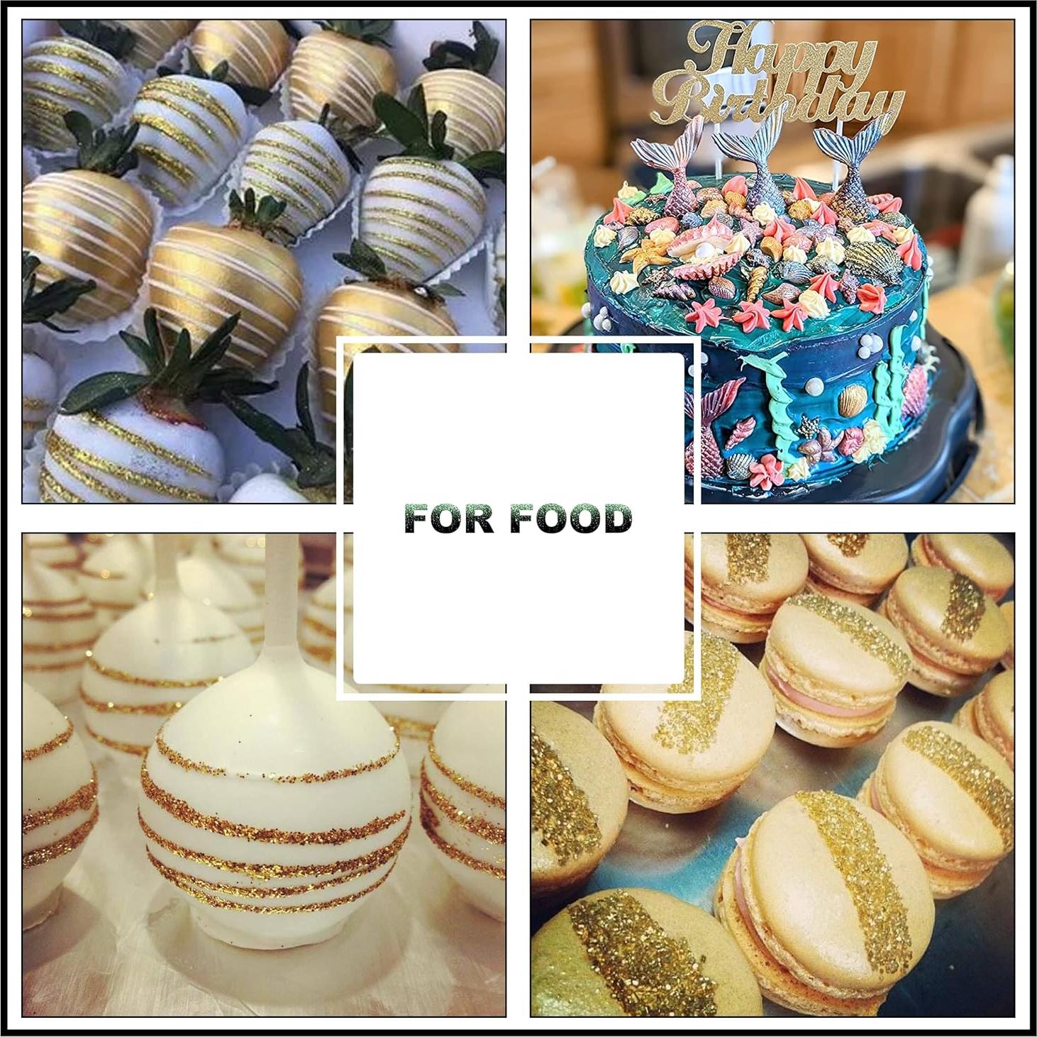 Brillo Comestible para Bebidas ERCorArt - 12 Colores 4g