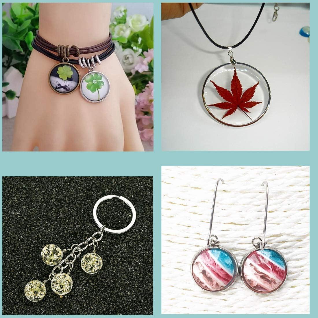 Bandejas de Colgante LANBEIDE 50 Piezas 12x12mm Acero Inoxidable