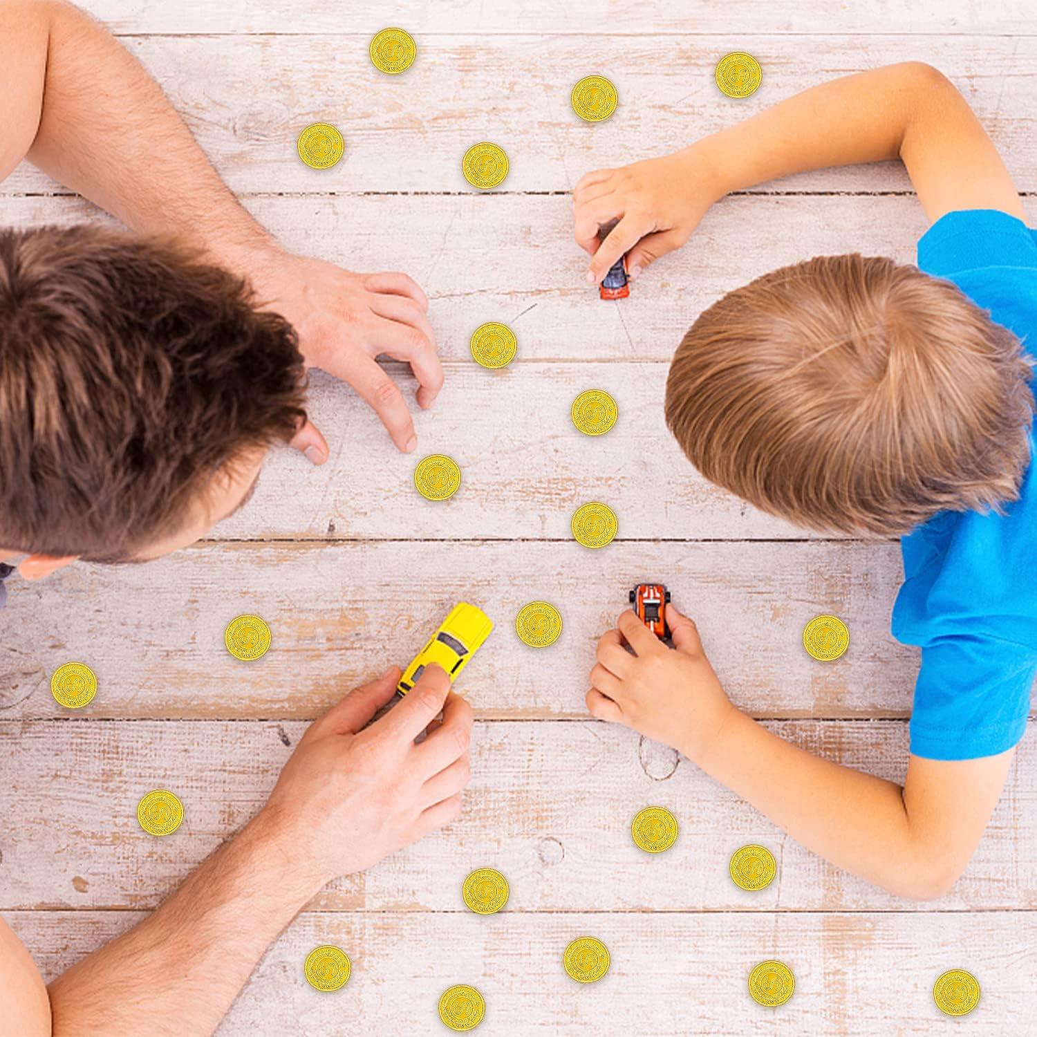 Juego de 100 Monedas de Plástico Doradas - SpinLaLa