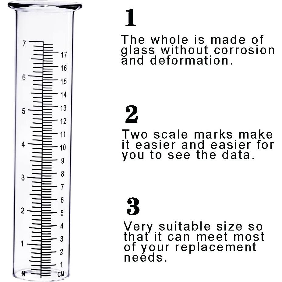 Tubo de Reemplazo para Pluviómetro Biuwing 17.78 cm - 2 Piezas
