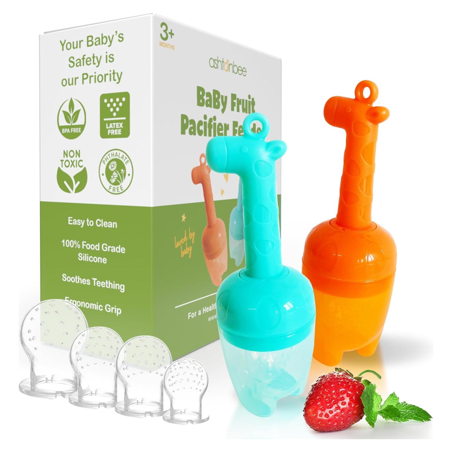 Extractor de Frutas para Bebés Ashtonbee - Silicona Grado Alimenticio