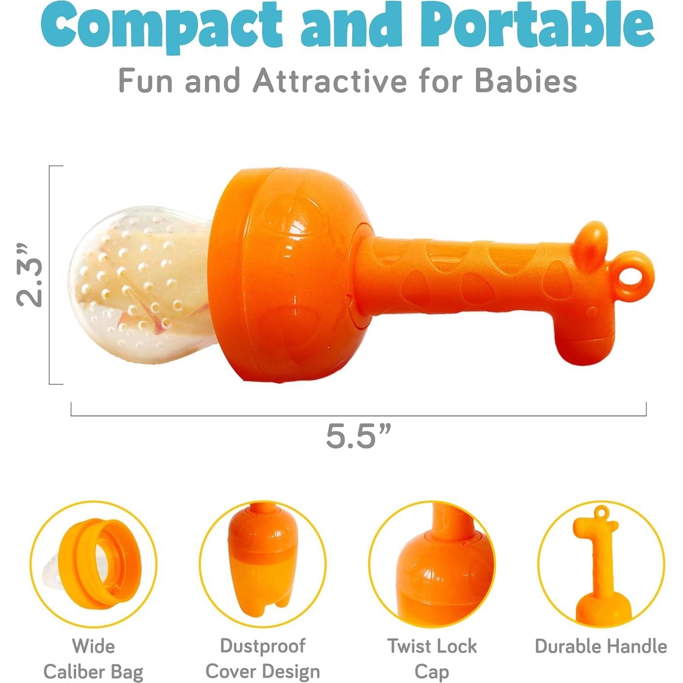 Extractor de Frutas para Bebés Ashtonbee - Silicona Grado Alimenticio