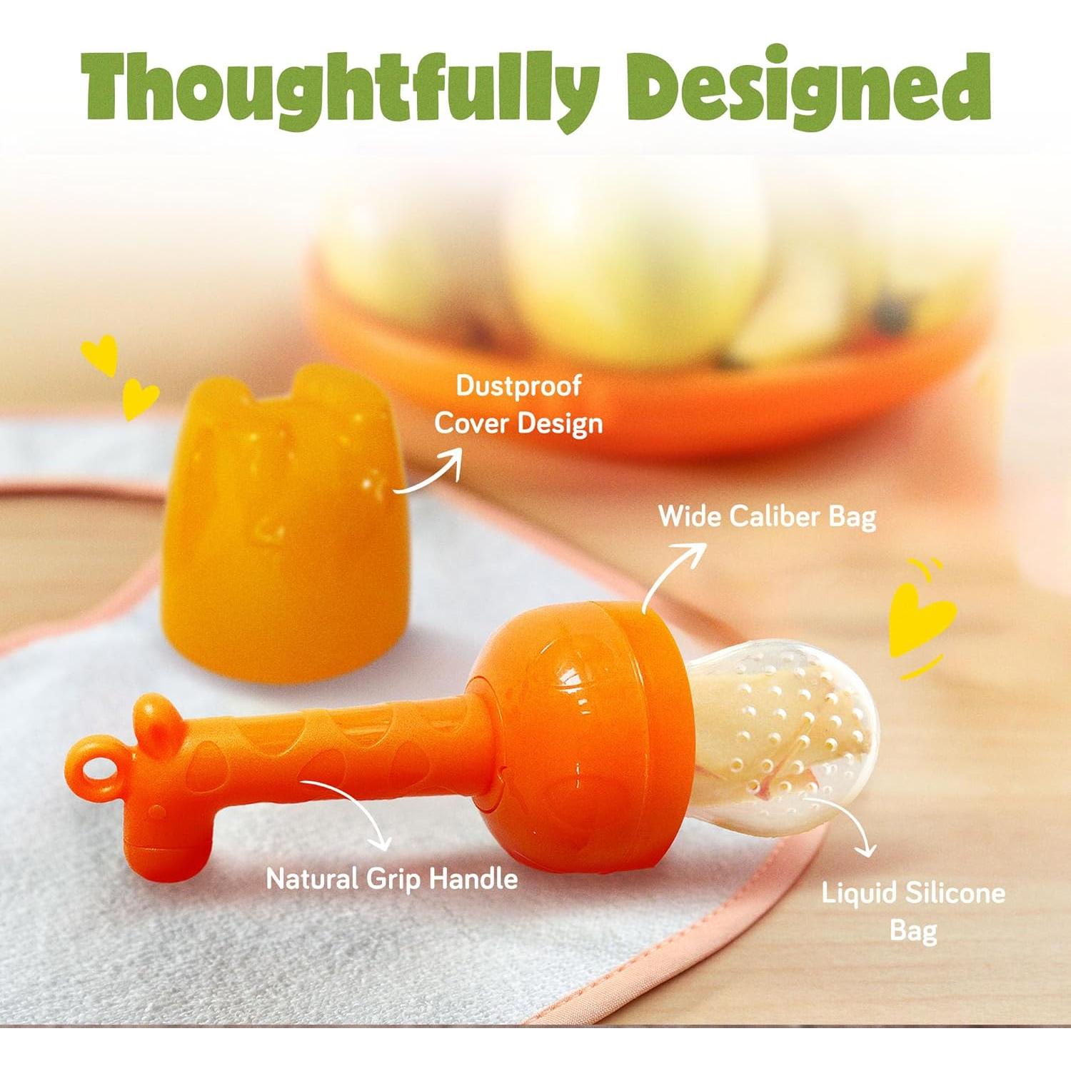 Extractor de Frutas para Bebés Ashtonbee - Silicona Grado Alimenticio