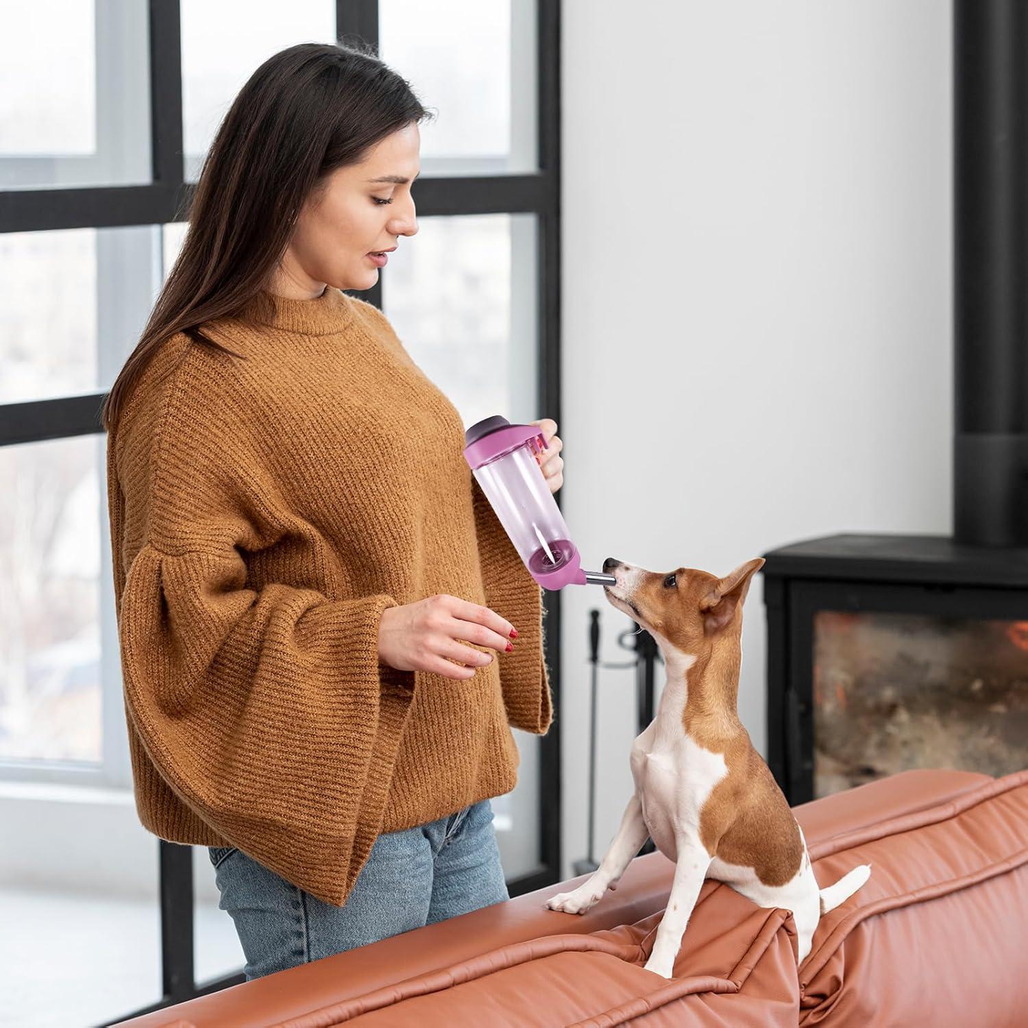 Dispensador de Agua para Perros DEEUCHIS 350ML Sin Goteo