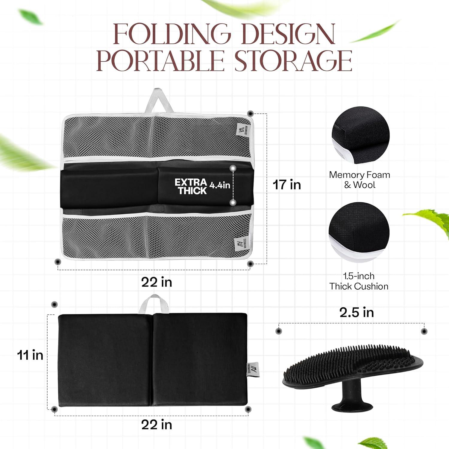 Juego de Almohadilla para Baño Bebé Mohmoud - Acolchado 3.81 cm